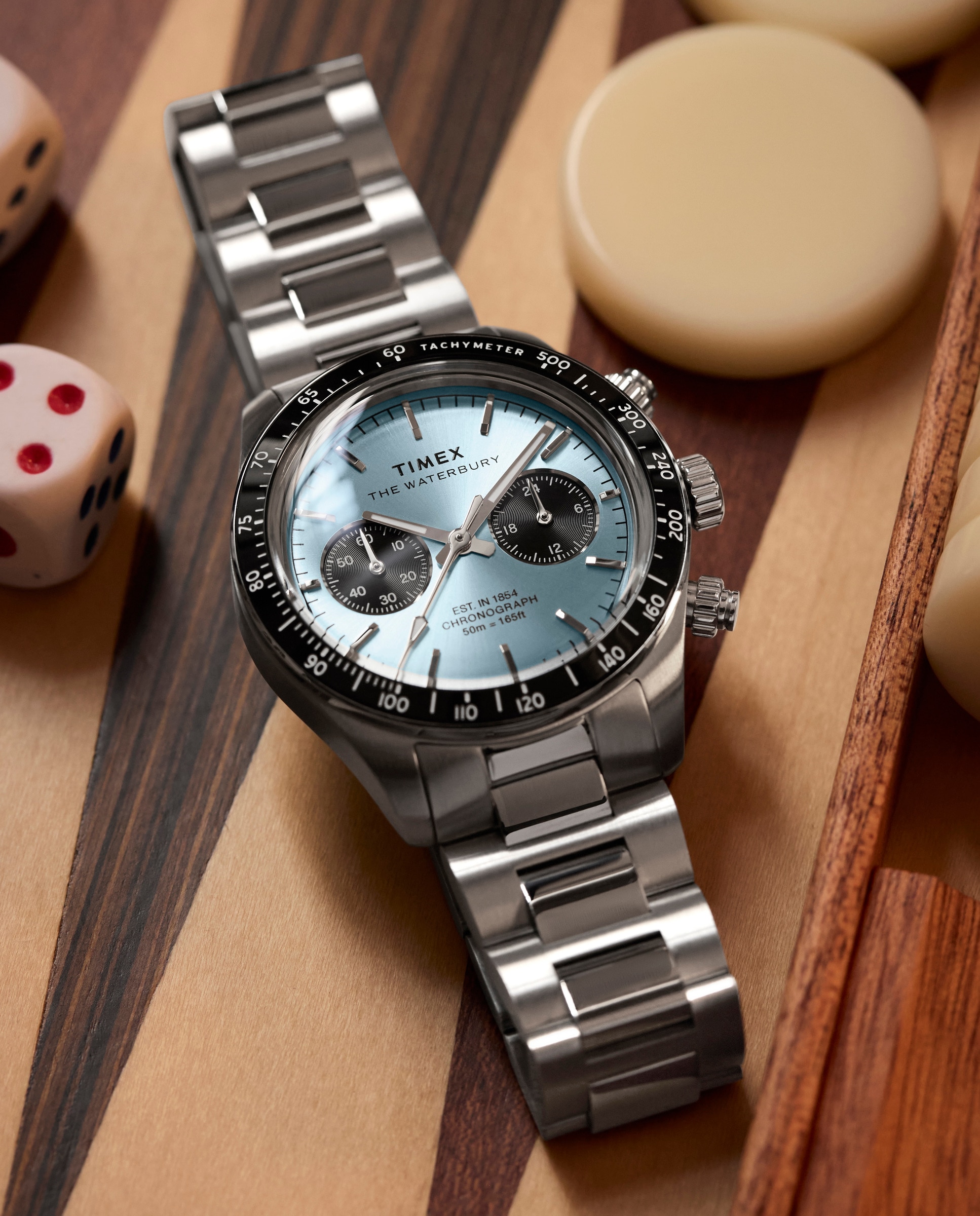Reloj de hombre waterbury tw2y70500 de acero y correa plateada/gris - Timex - Plata Plata-6