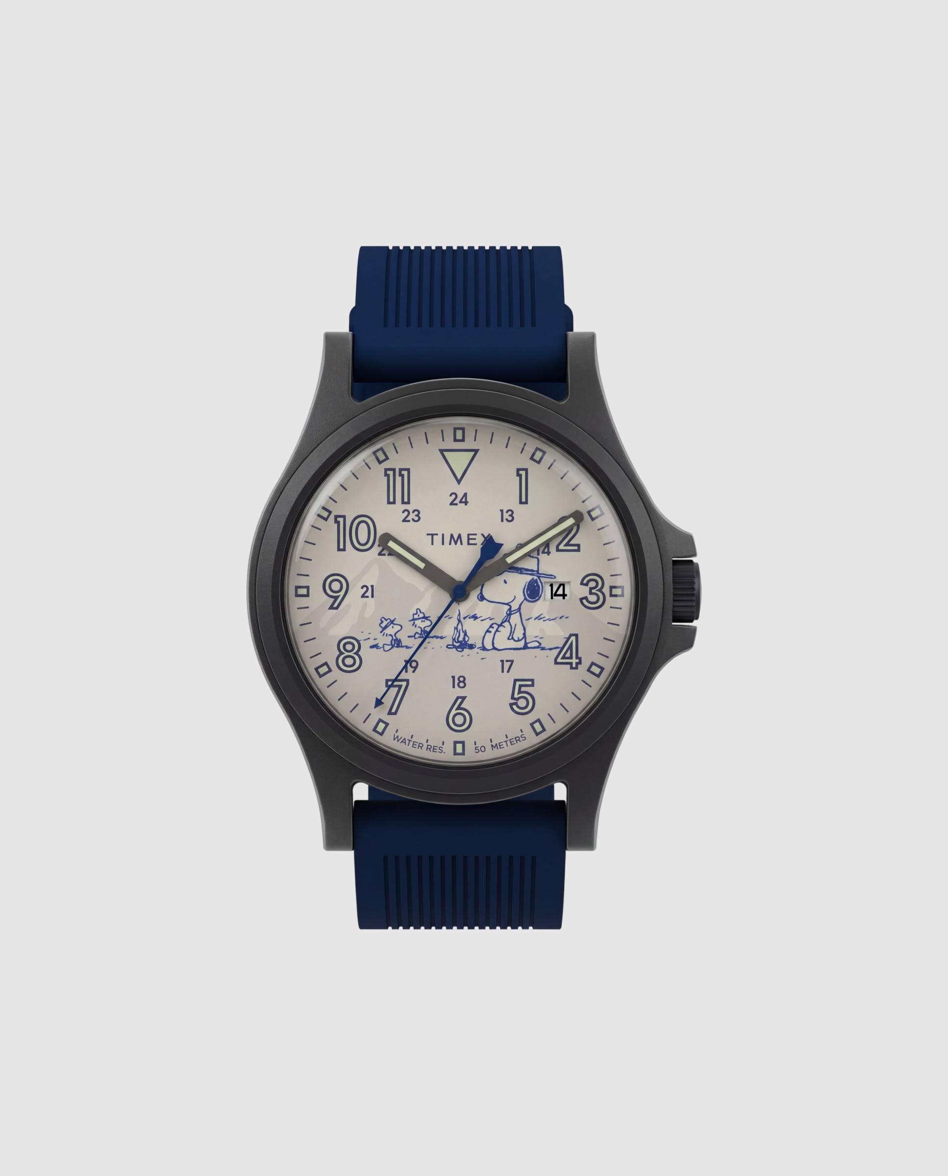 Imagen 1 de Reloj de hombre peanuts tw2y84700 de silicona - Timex - Azul Azul