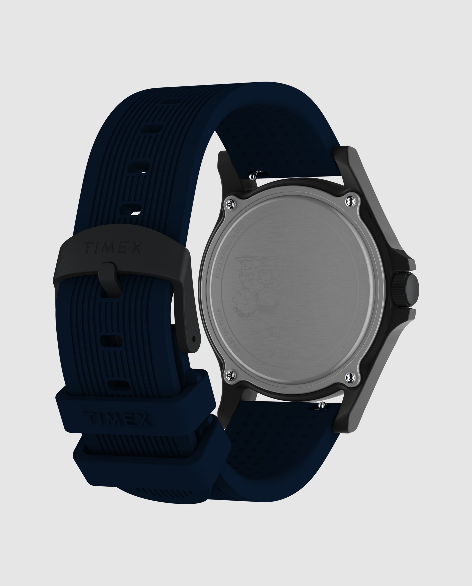 Imagen 3 de Reloj de hombre peanuts tw2y84700 de silicona - Timex - Azul Azul