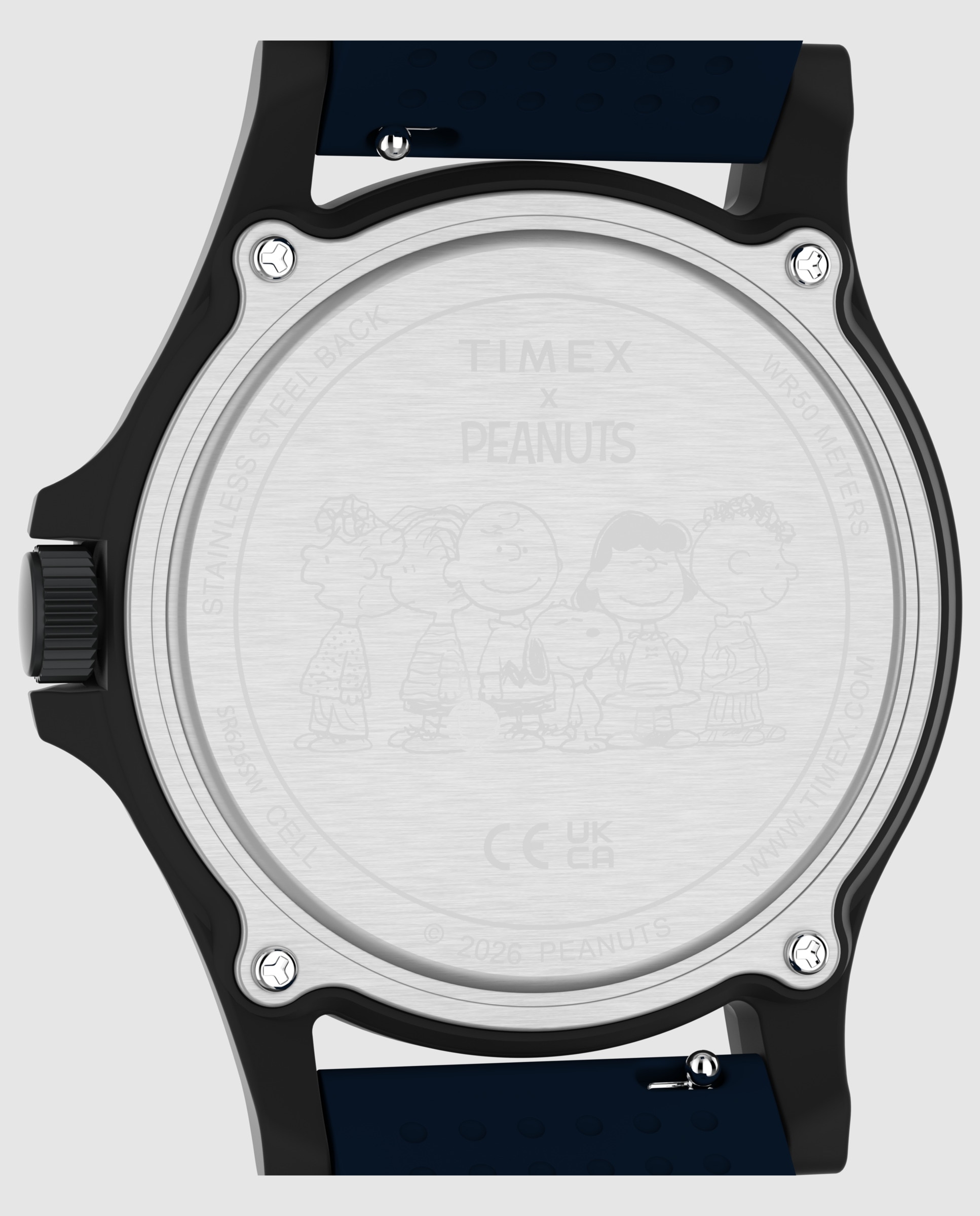 Imagen 4 de Reloj de hombre peanuts tw2y84700 de silicona - Timex - Azul Azul