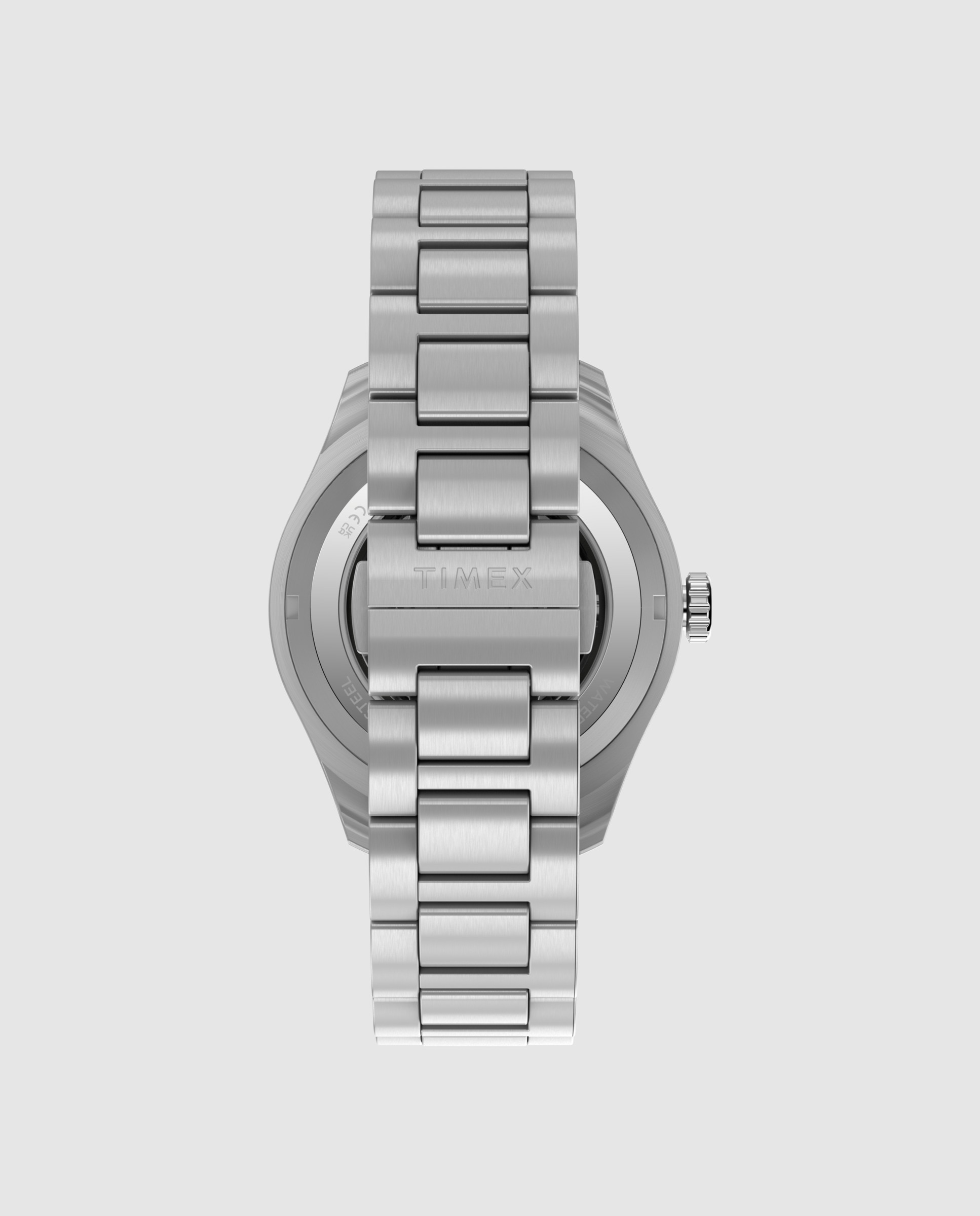 Reloj de hombre waterbury heritage tw2y94300 de acero y correa plateada/gris - Timex - Plata Plata-5