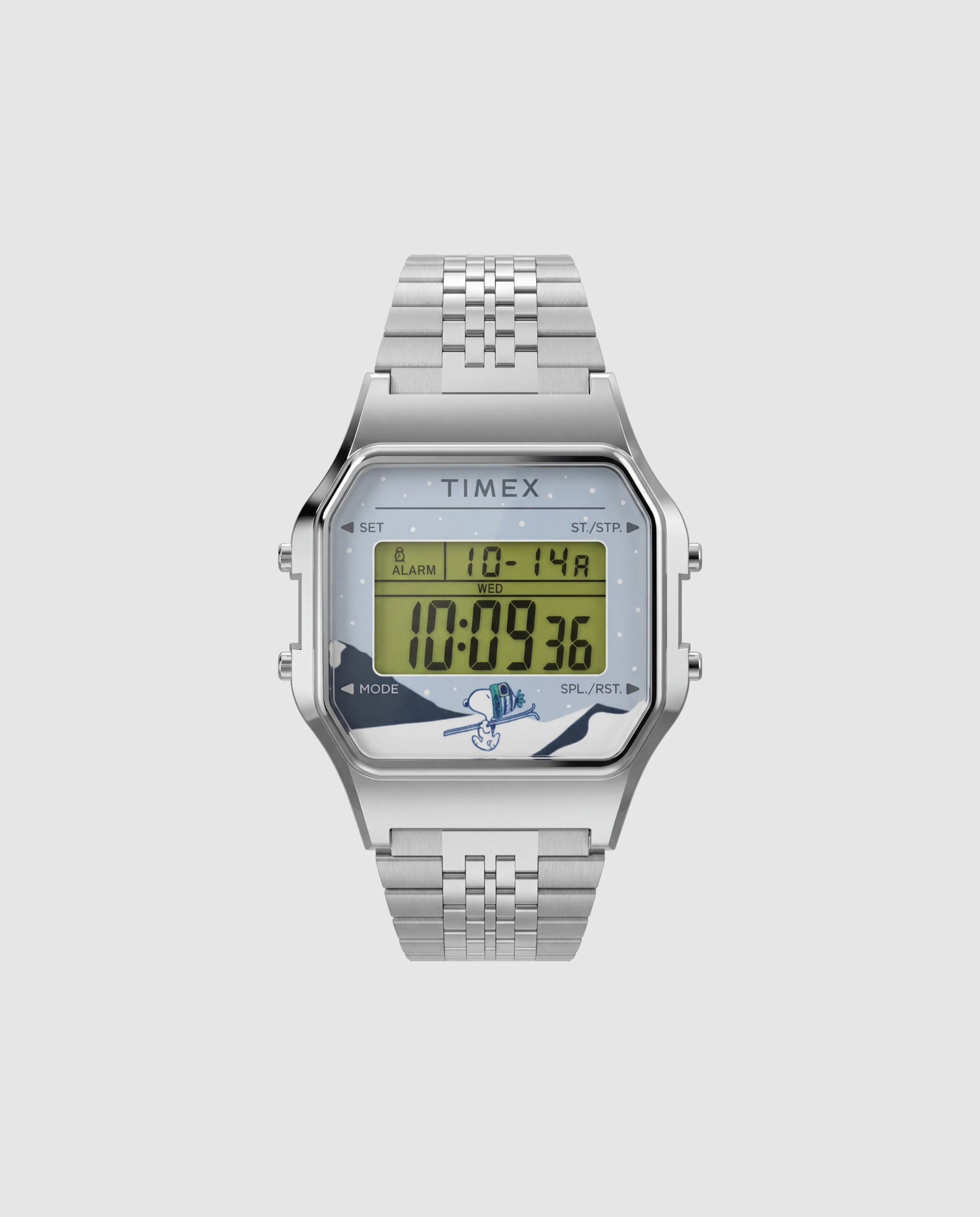 Reloj unisex peanuts tw2y76700 de acero - Timex - Plata Plata-1