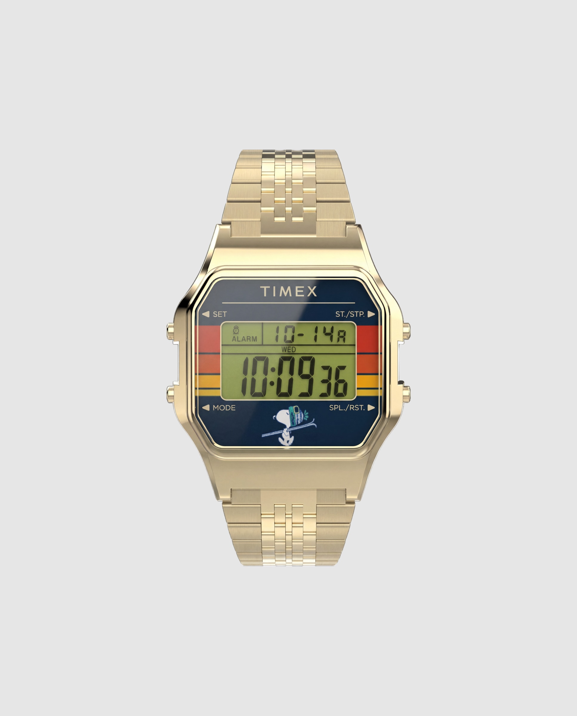 Reloj unisex peanuts tw2y76800 de acero - Timex - Oro Oro-1