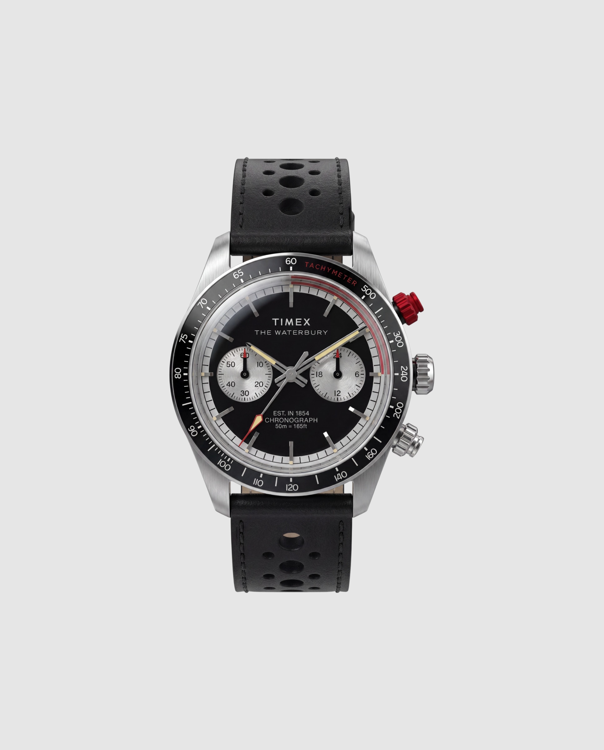 Reloj de hombre waterbury heritage tw2y93300 de piel y correa plateada/gris - Timex - Plata Plata-1