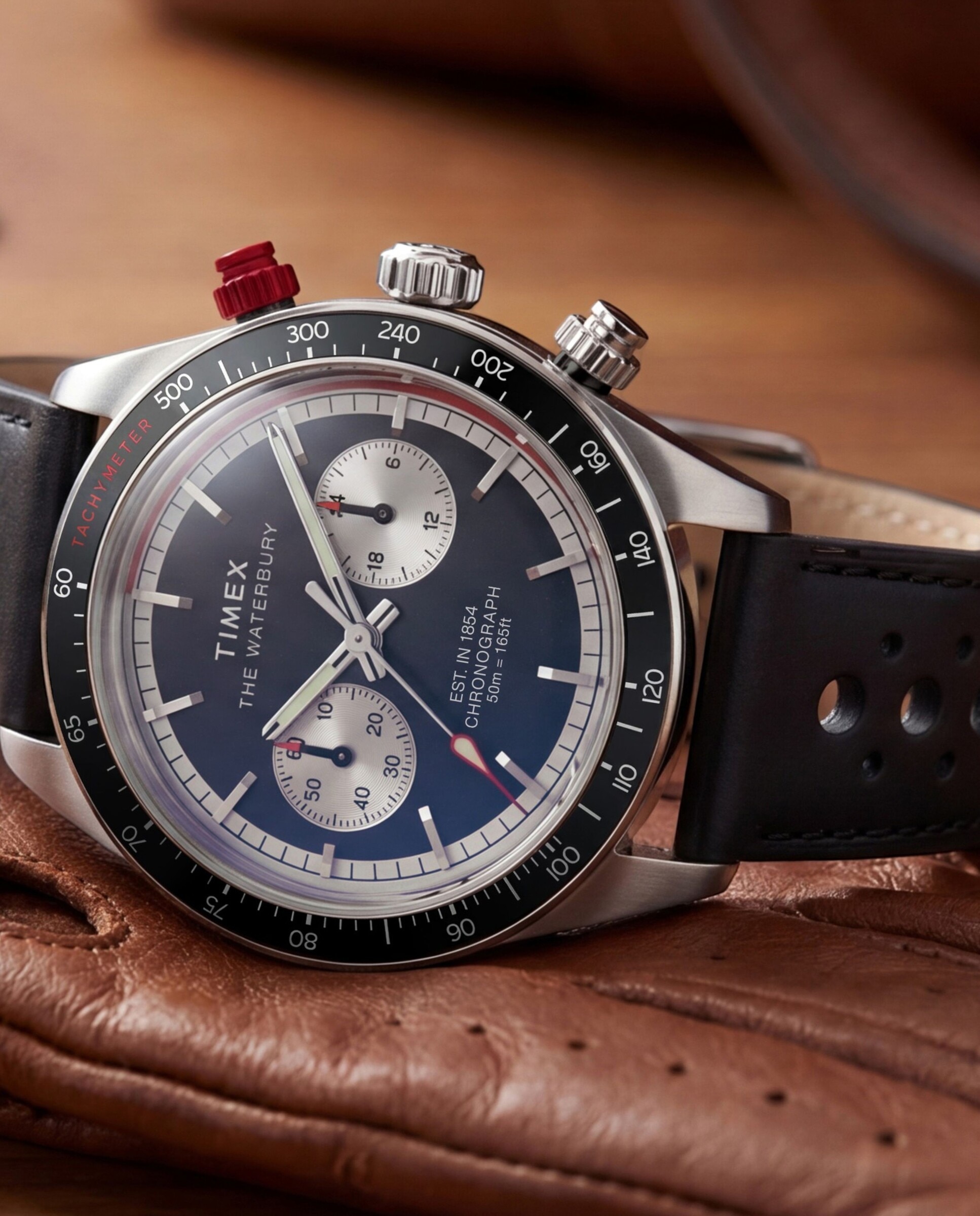 Reloj de hombre waterbury heritage tw2y93300 de piel y correa plateada/gris - Timex - Plata Plata-5