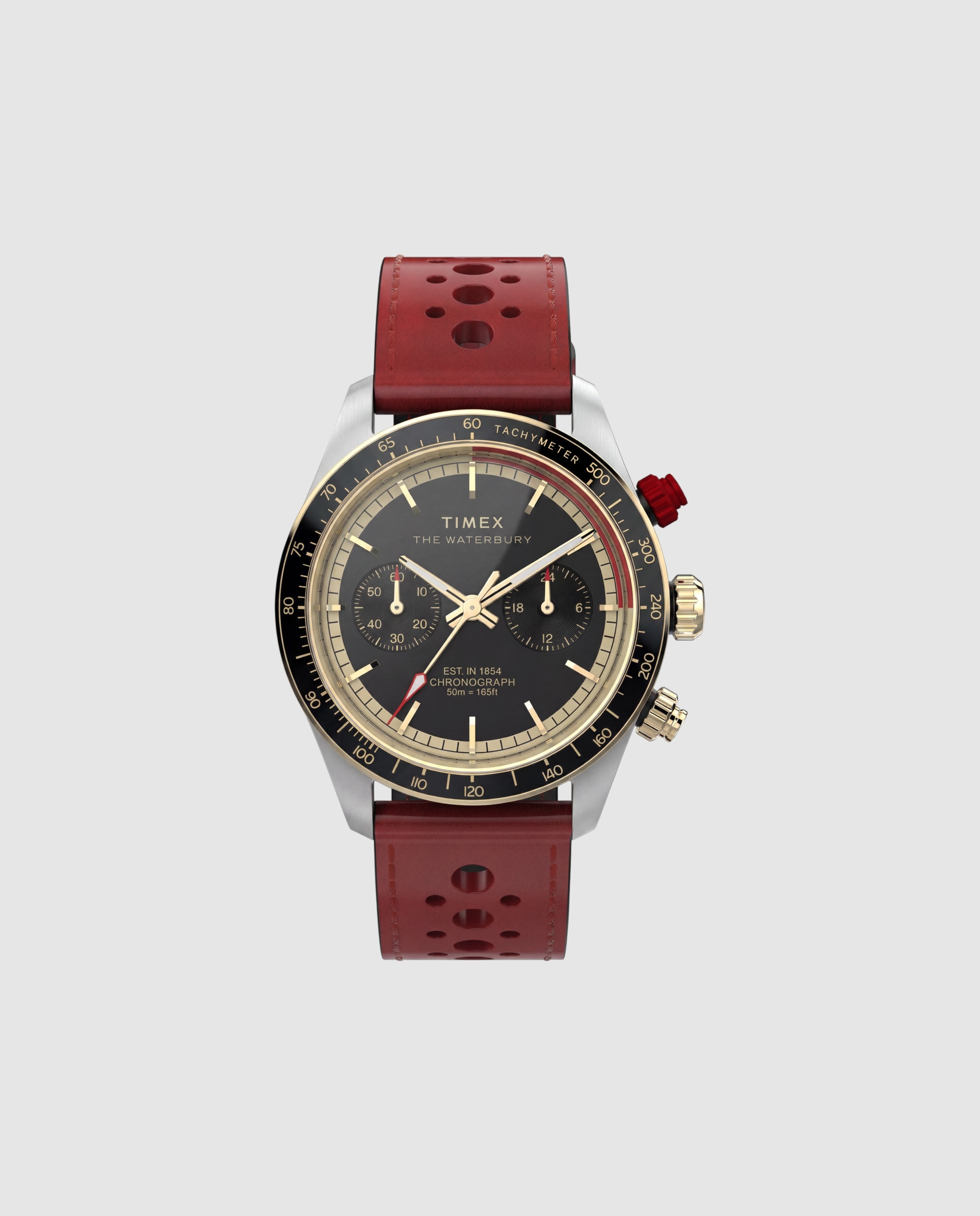 Reloj de hombre waterbury heritage tw2y93400 de piel y correa plateada/gris - Timex - Plata Plata-1