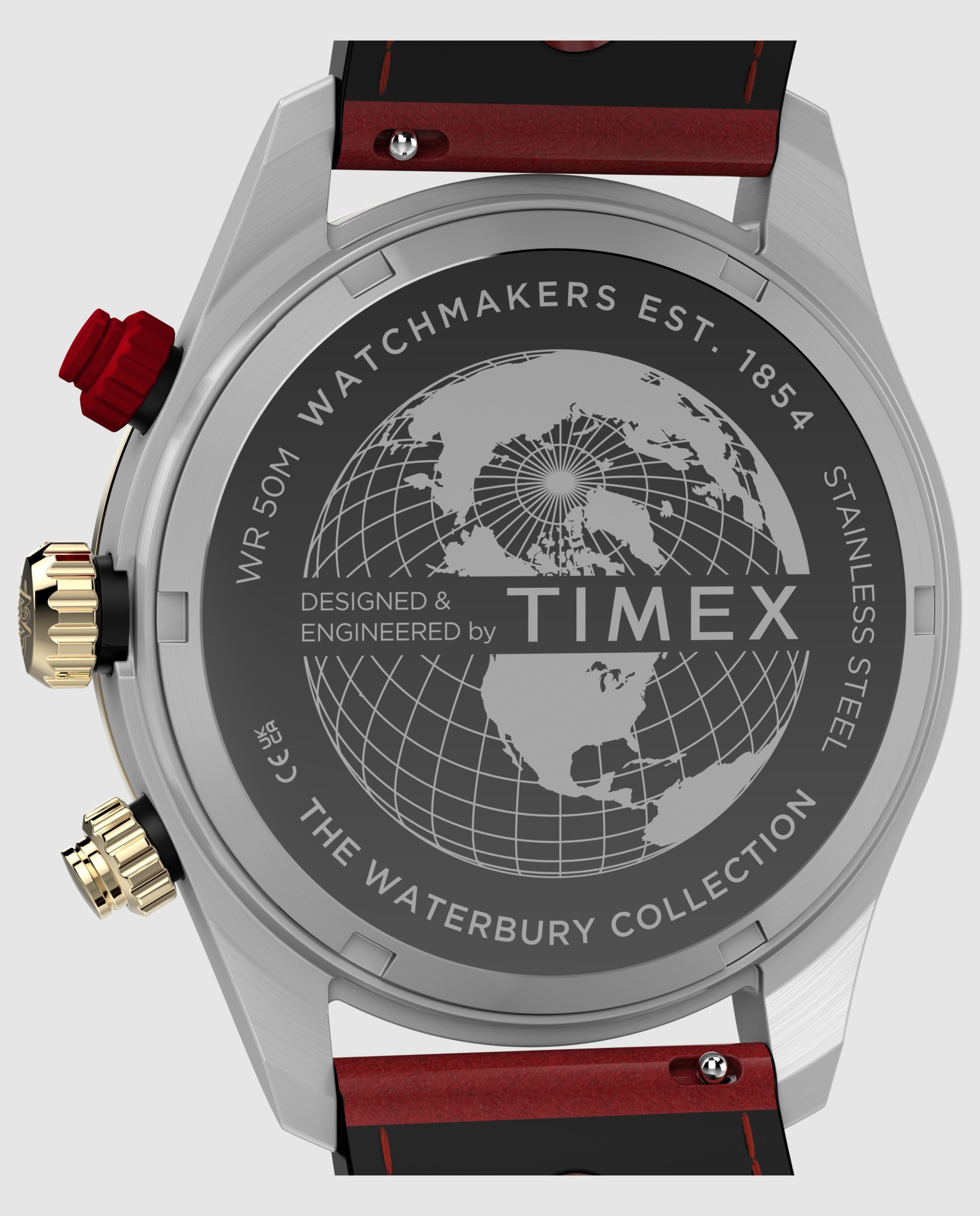 Reloj de hombre waterbury heritage tw2y93400 de piel y correa plateada/gris - Timex - Plata Plata-4