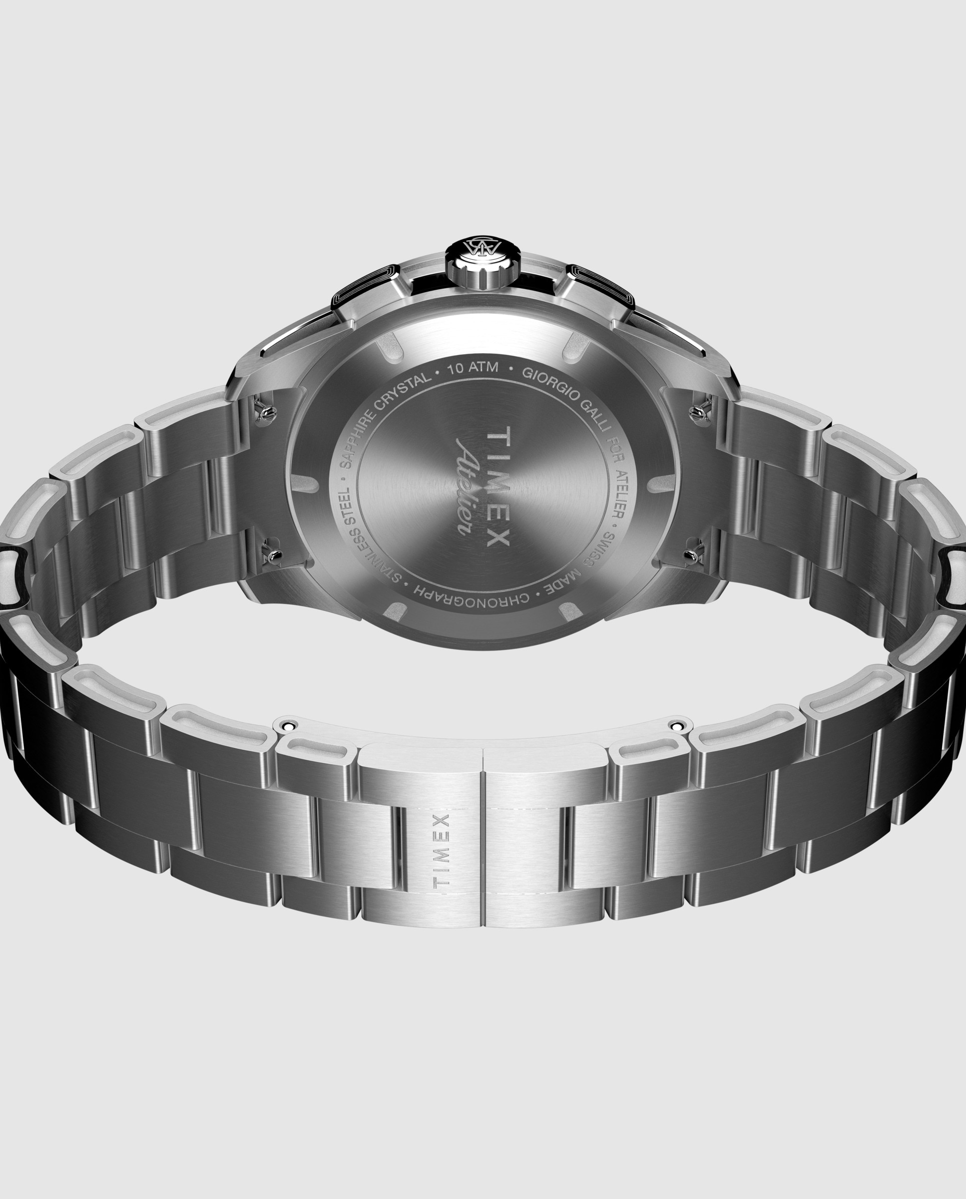Reloj de hombre atelier tw6a06900 de acero y correa plateada/gris - Timex - Plata Plata-3