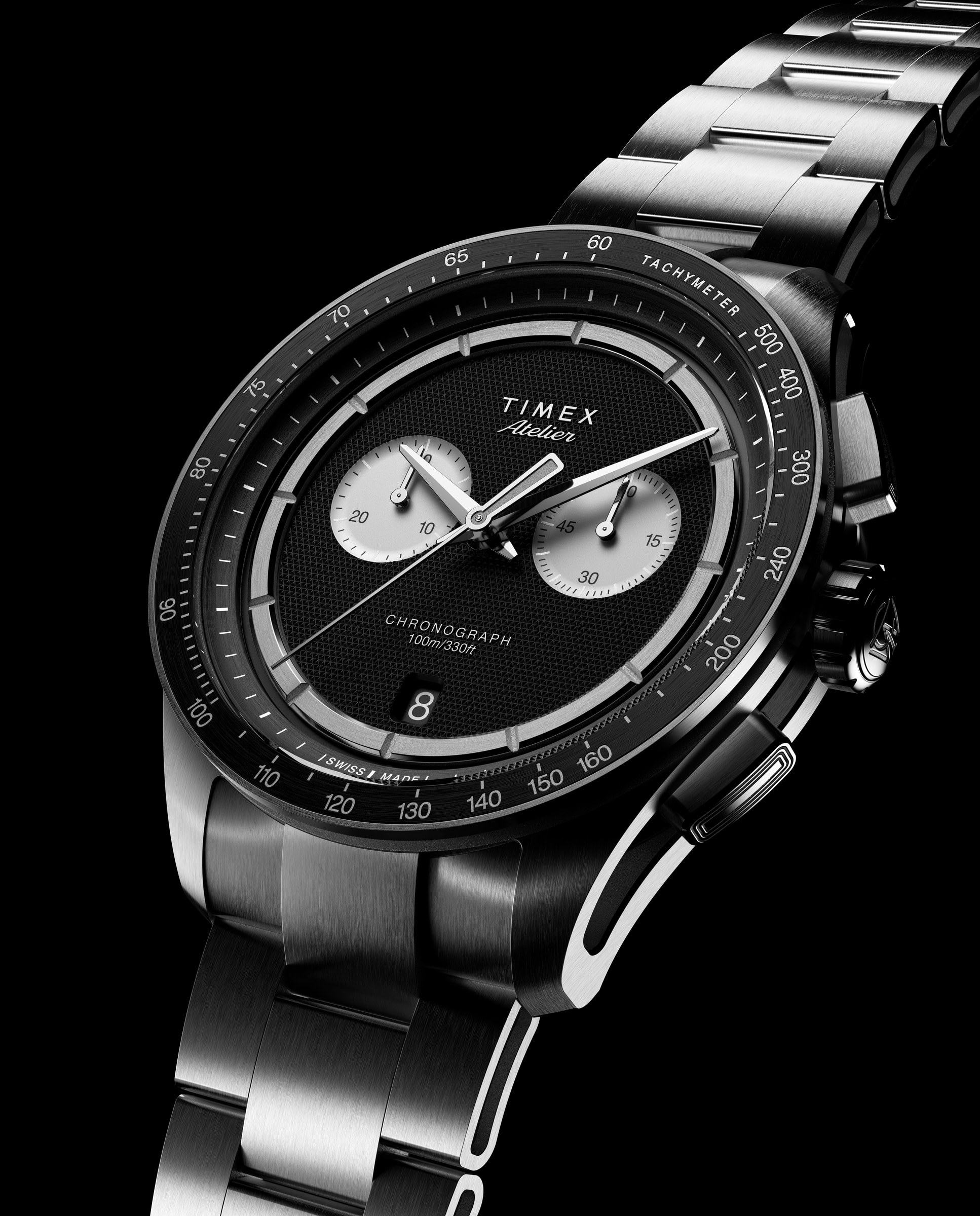 Reloj de hombre atelier tw6a06900 de acero y correa plateada/gris - Timex - Plata Plata-5