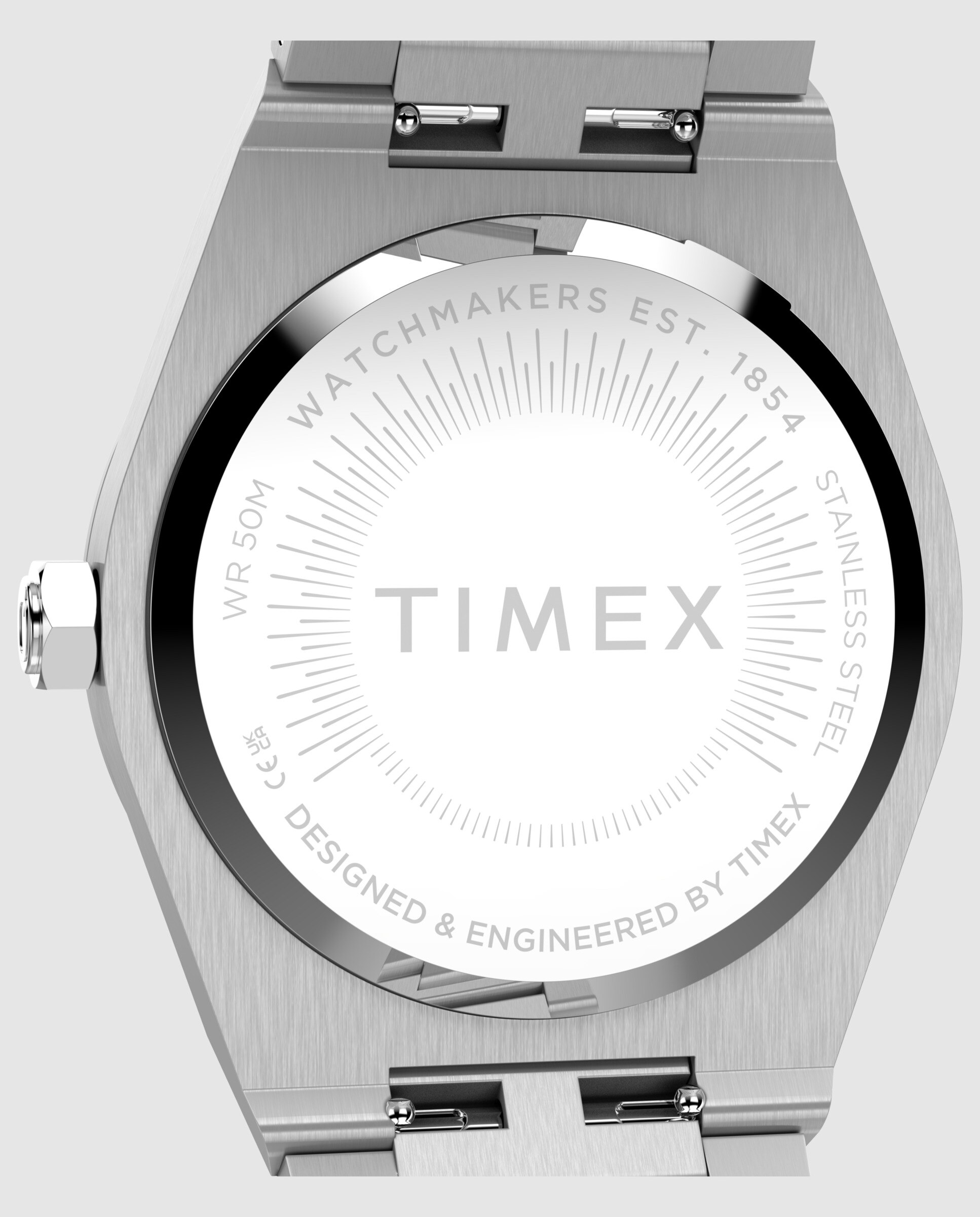 Reloj de mujer q timex tw2y81800 de acero y correa plateada/gris - Plata Plata-4