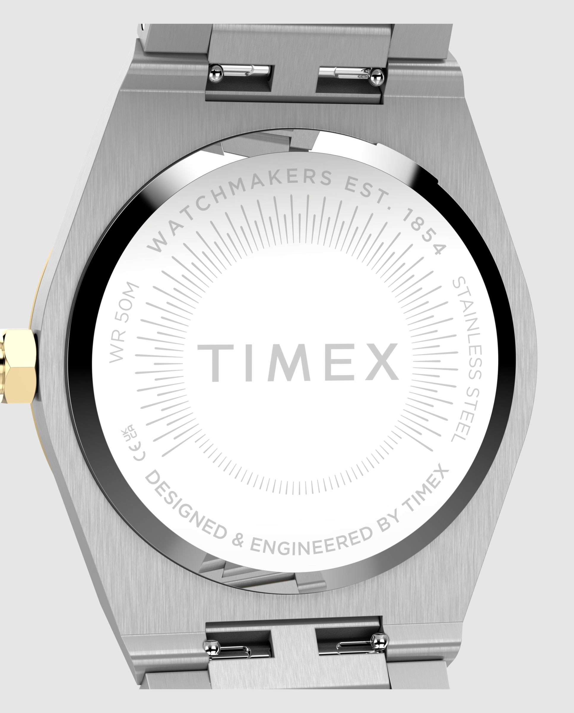 Reloj de mujer q timex tw2y81900 de acero y correa plateada/gris - Plata Plata-4