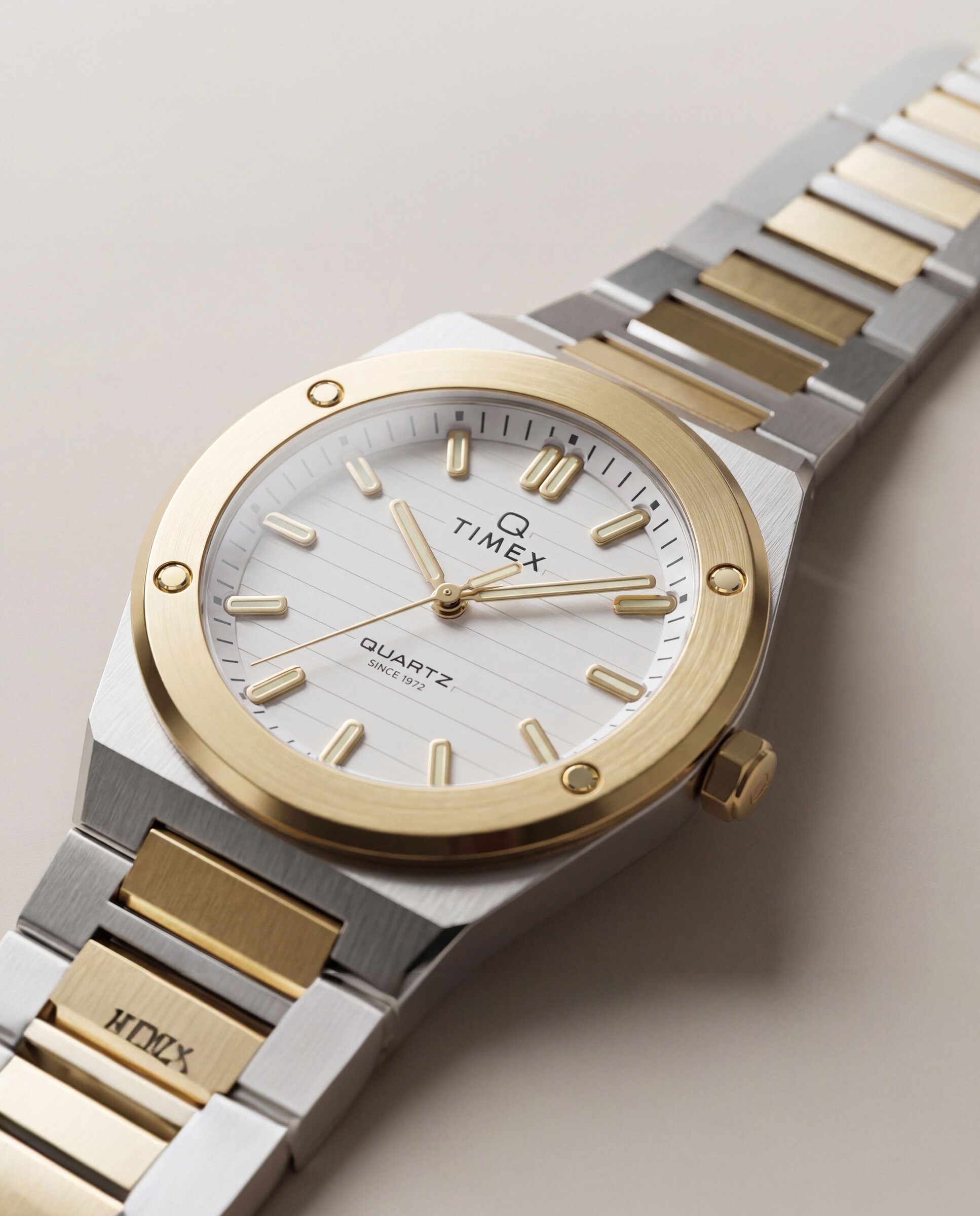 Reloj de mujer q timex tw2y81900 de acero y correa plateada/gris - Plata Plata-6
