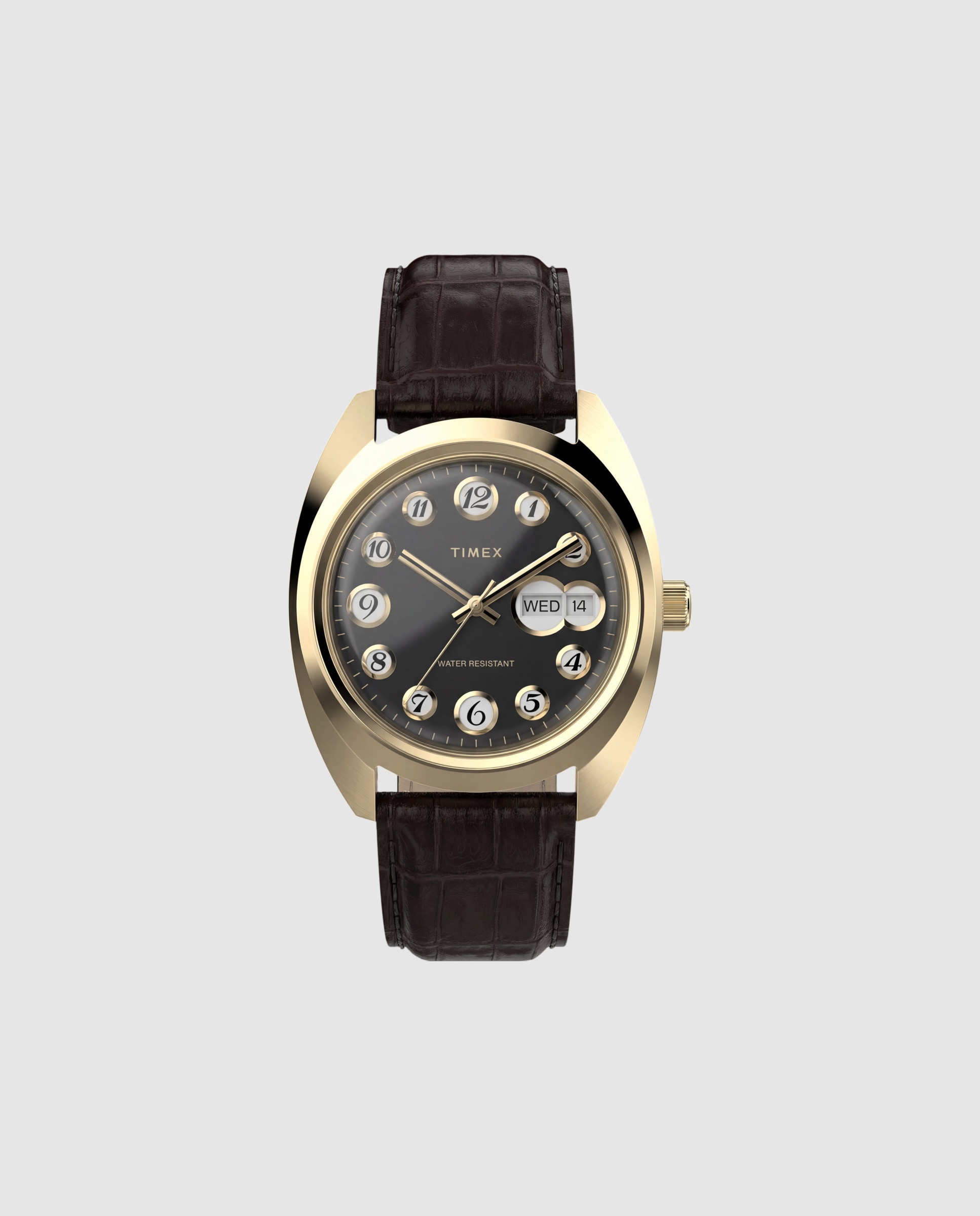 Reloj de hombre lab collab tw2y82100 de piel y correa - Timex - Marrón Marrón-1