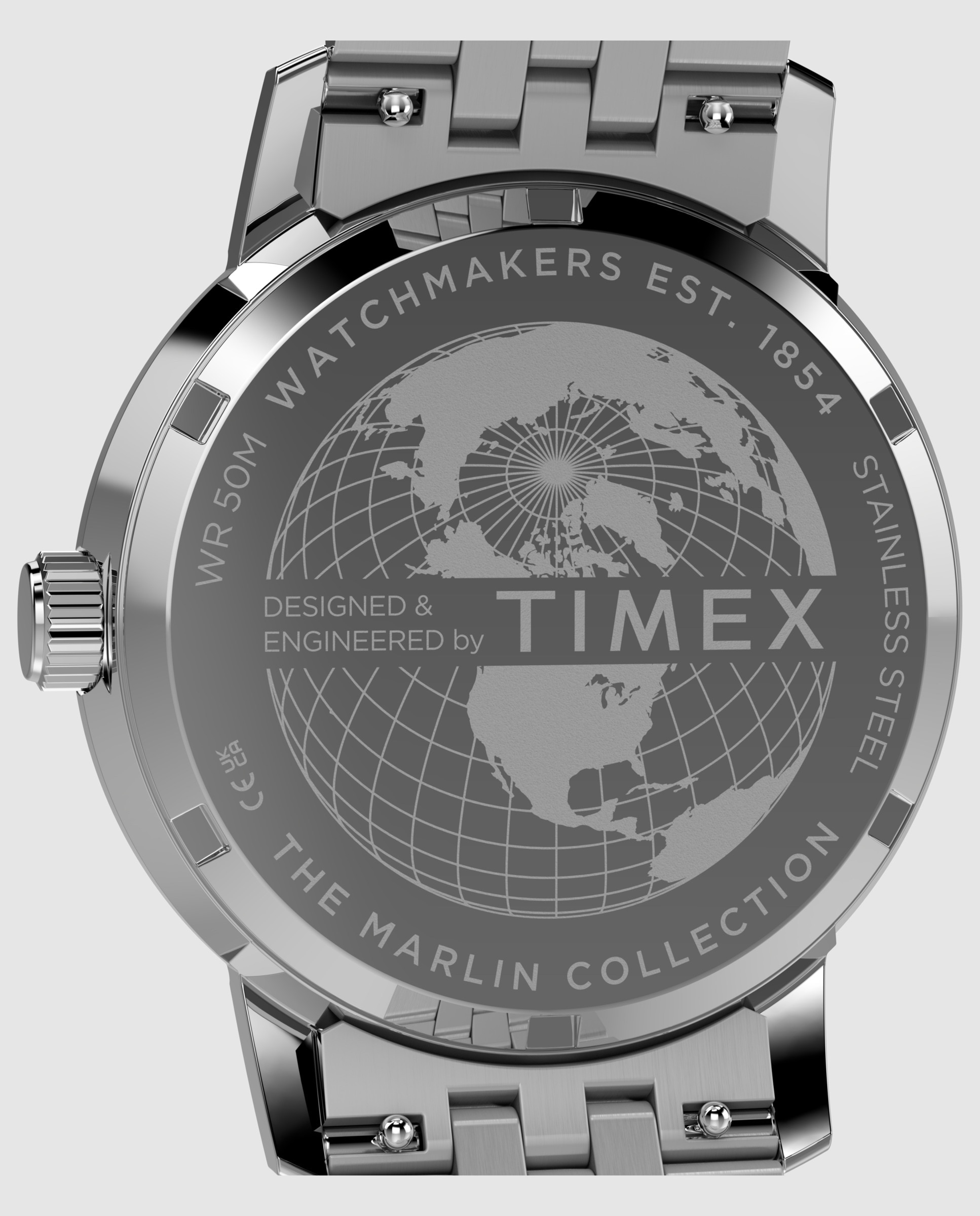 Imagen 4 de Reloj de hombre marlin tw2y84100 de acero - Timex - Plata Plata