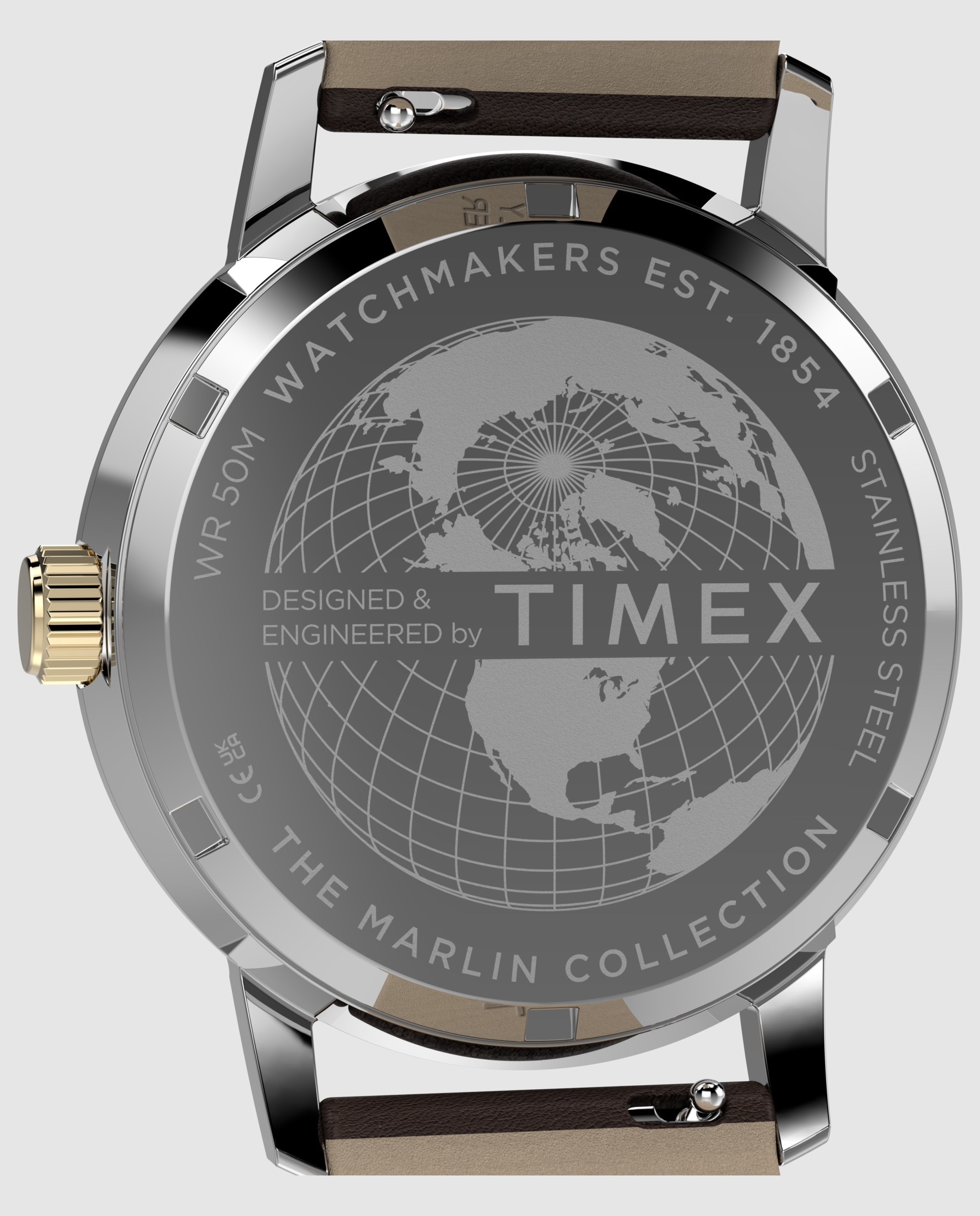 Reloj de hombre marlin tw2y84200 de piel - Timex - Marrón Marrón-3