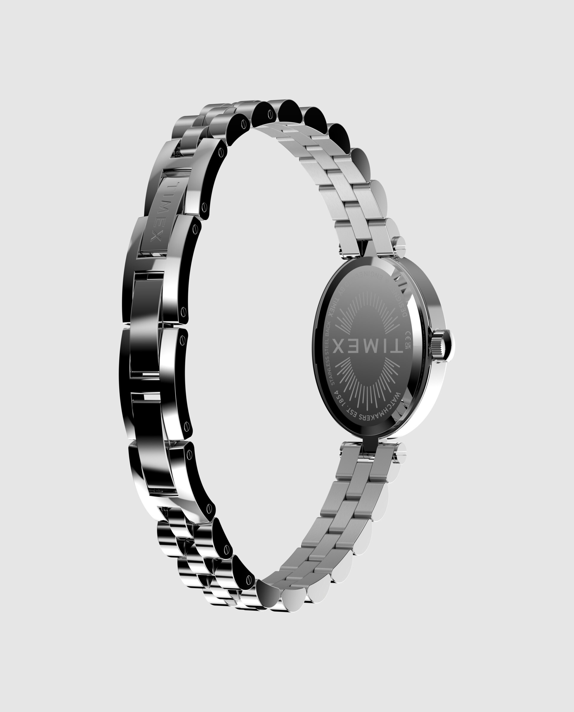 Reloj de mujer trend tw2y90000 de acero y correa plateada/gris - Timex - Plata Plata-3