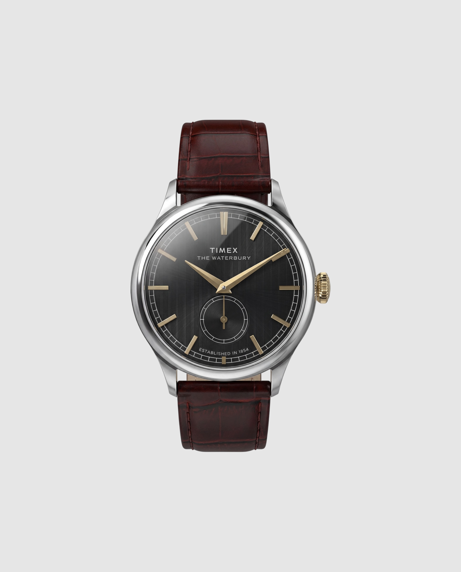 Imagen 0 de Reloj de hombre waterbury tw2y92100 de piel y correa marrón Marrón