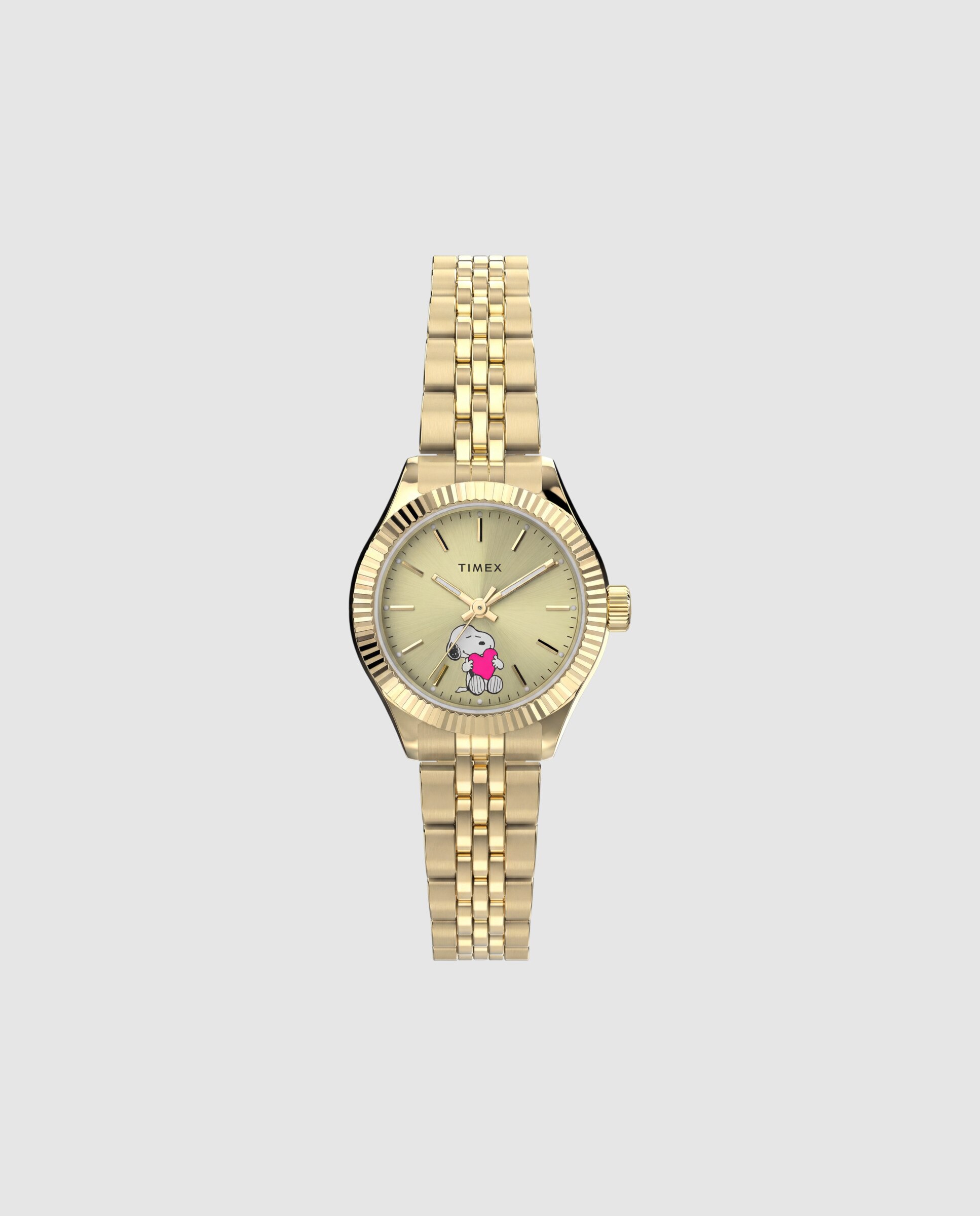 Imagen 0 de Reloj de mujer peanuts tw6a07400 de acero y correa dorada Plata