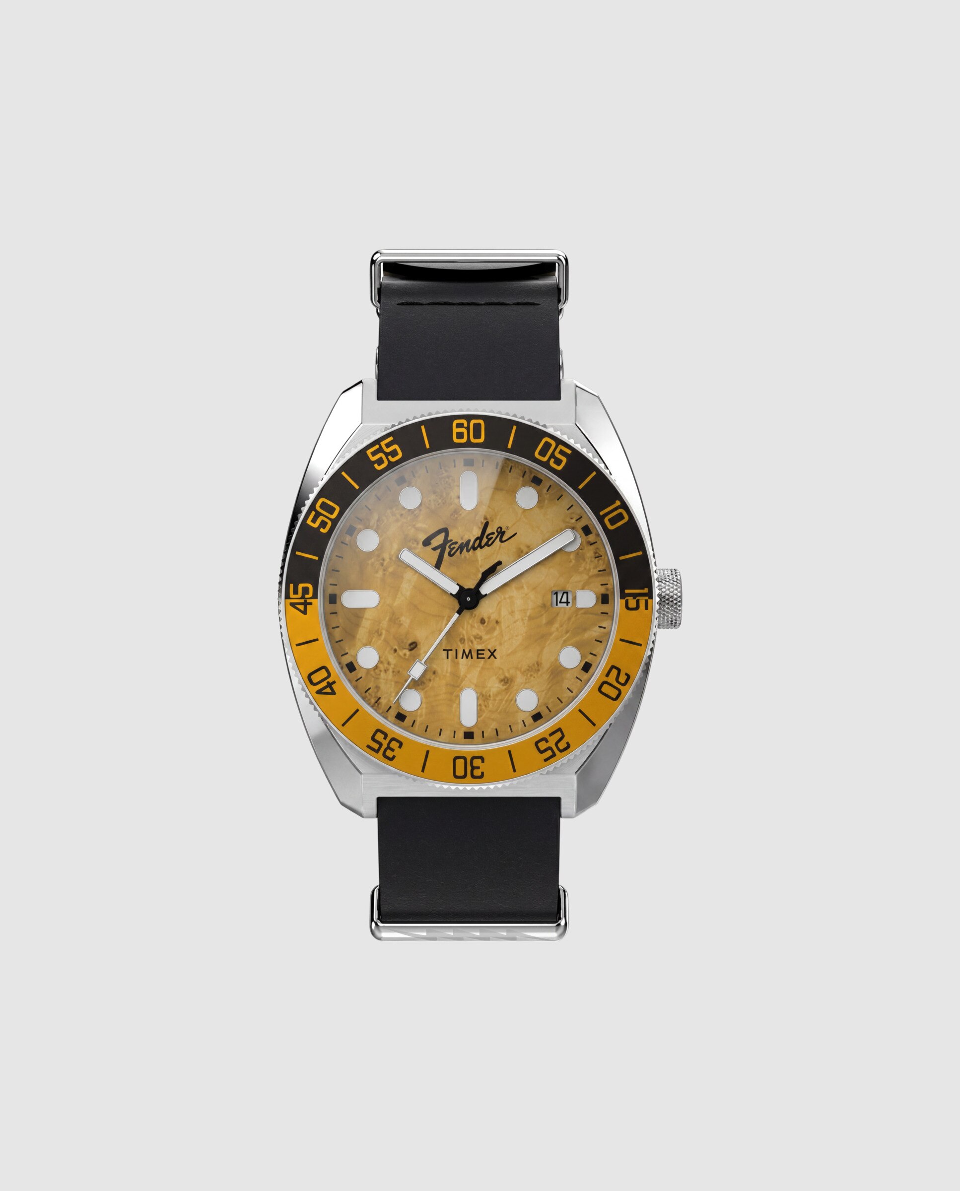 Imagen 0 de Reloj de hombre lab collab tw6a14600 de piel y correa negra Negro