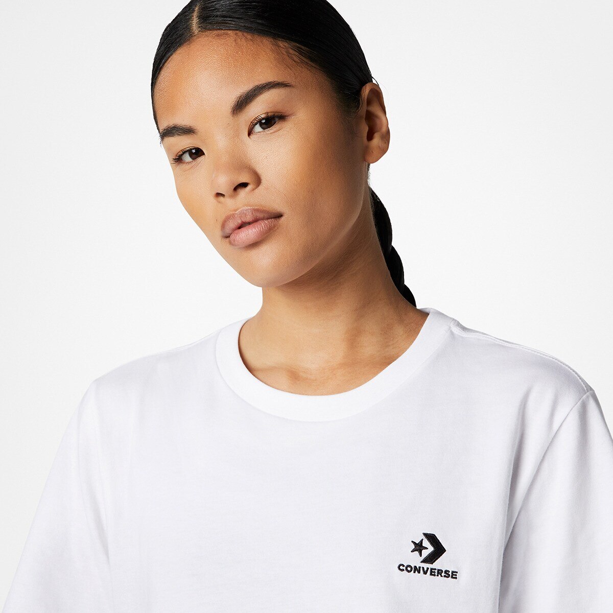 Camiseta unisex Go-To Embroidered Star Chevron Converse - Blanco Blanco-2
