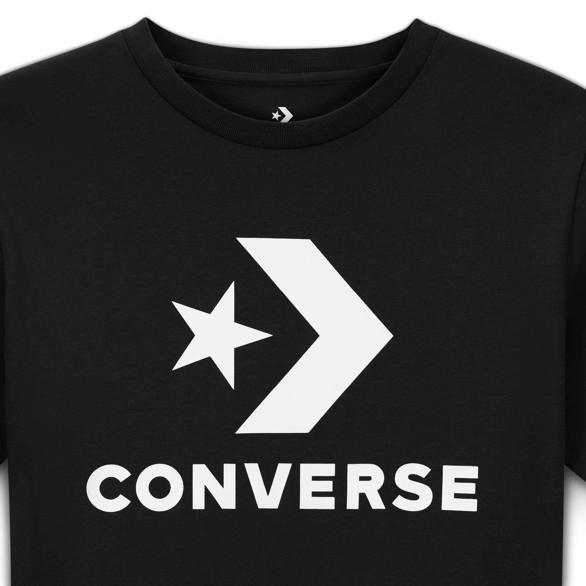 Camiseta Unisex Star Chevron Converse - Negro Negro-3