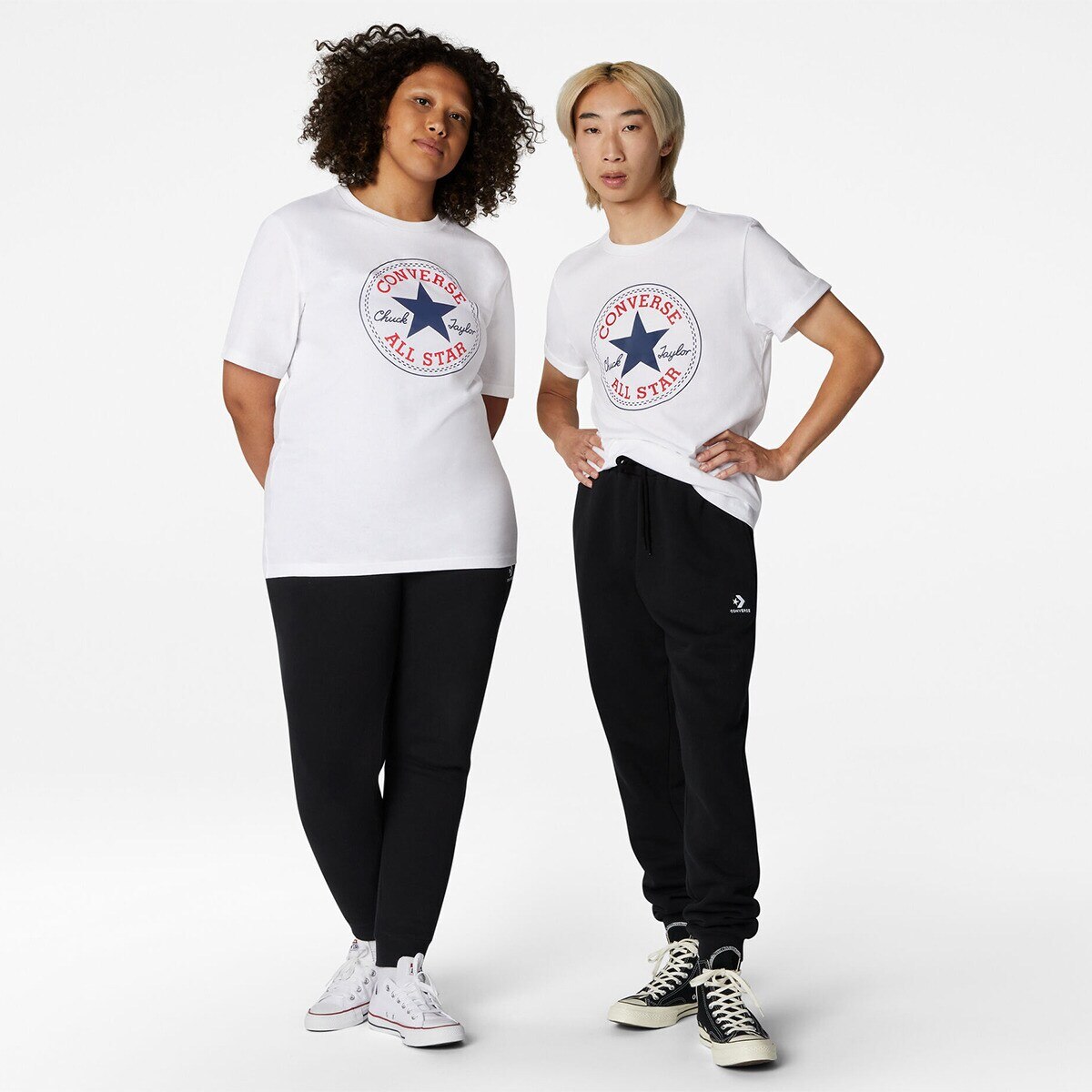 Camiseta unisex Converse - Blanco Blanco-4