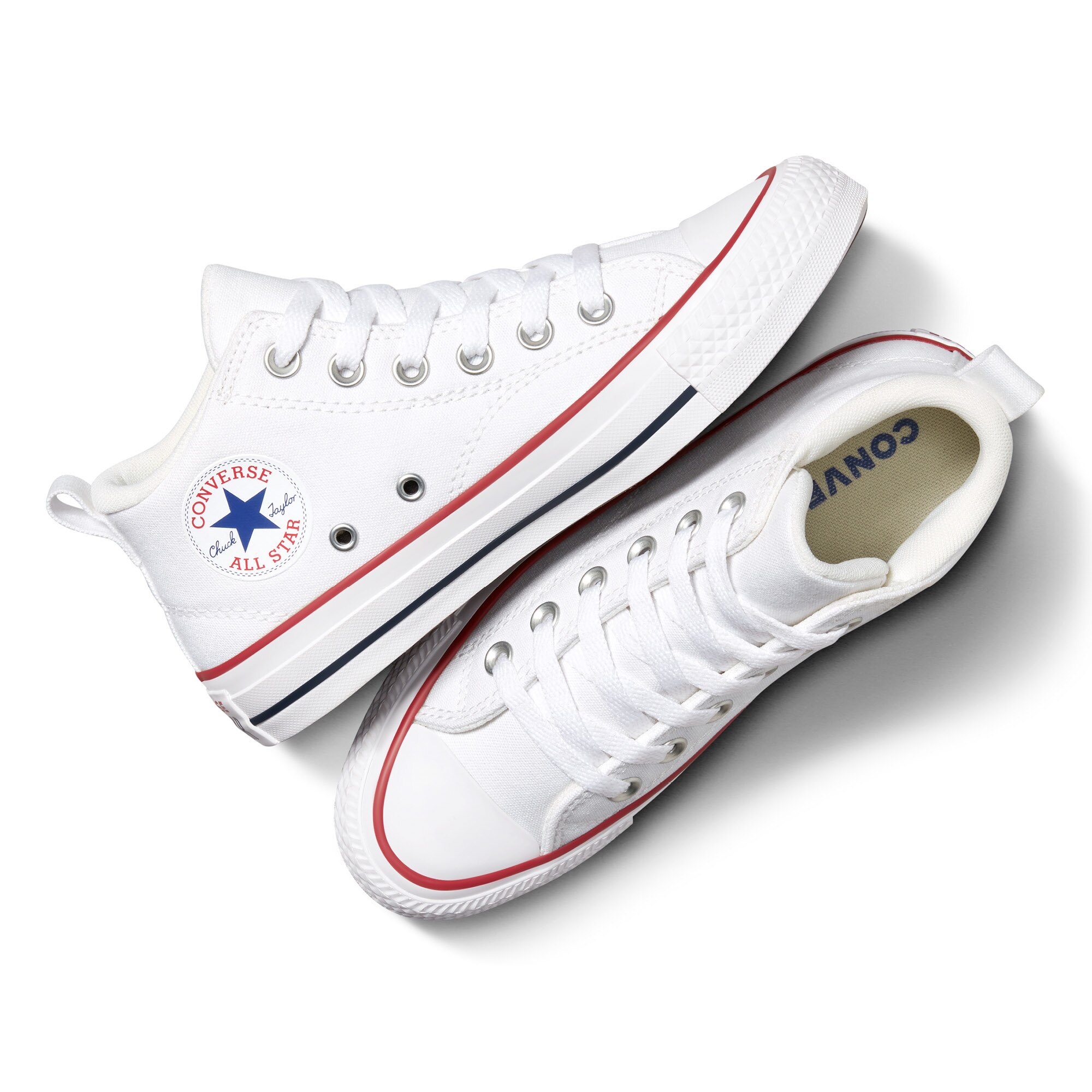 Zapatillas casual de niño Chuck Taylor All Star Malden Street Alta Lona Converse - Blanco Blanco-4