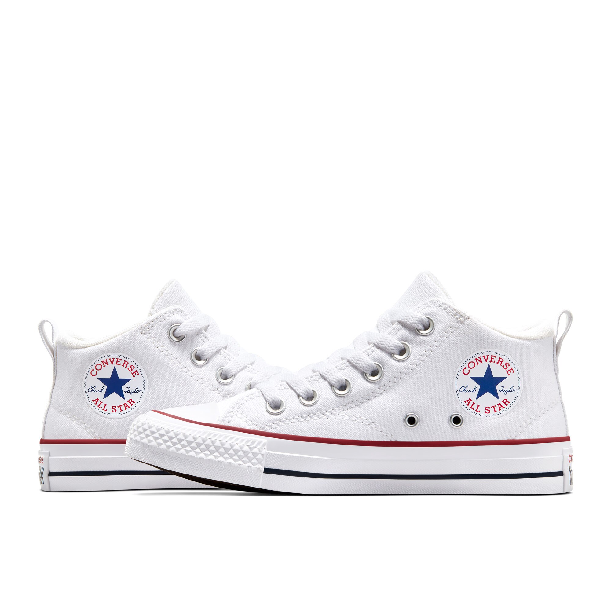 Zapatillas casual de niño Chuck Taylor All Star Malden Street Alta Lona Converse - Blanco Blanco-7