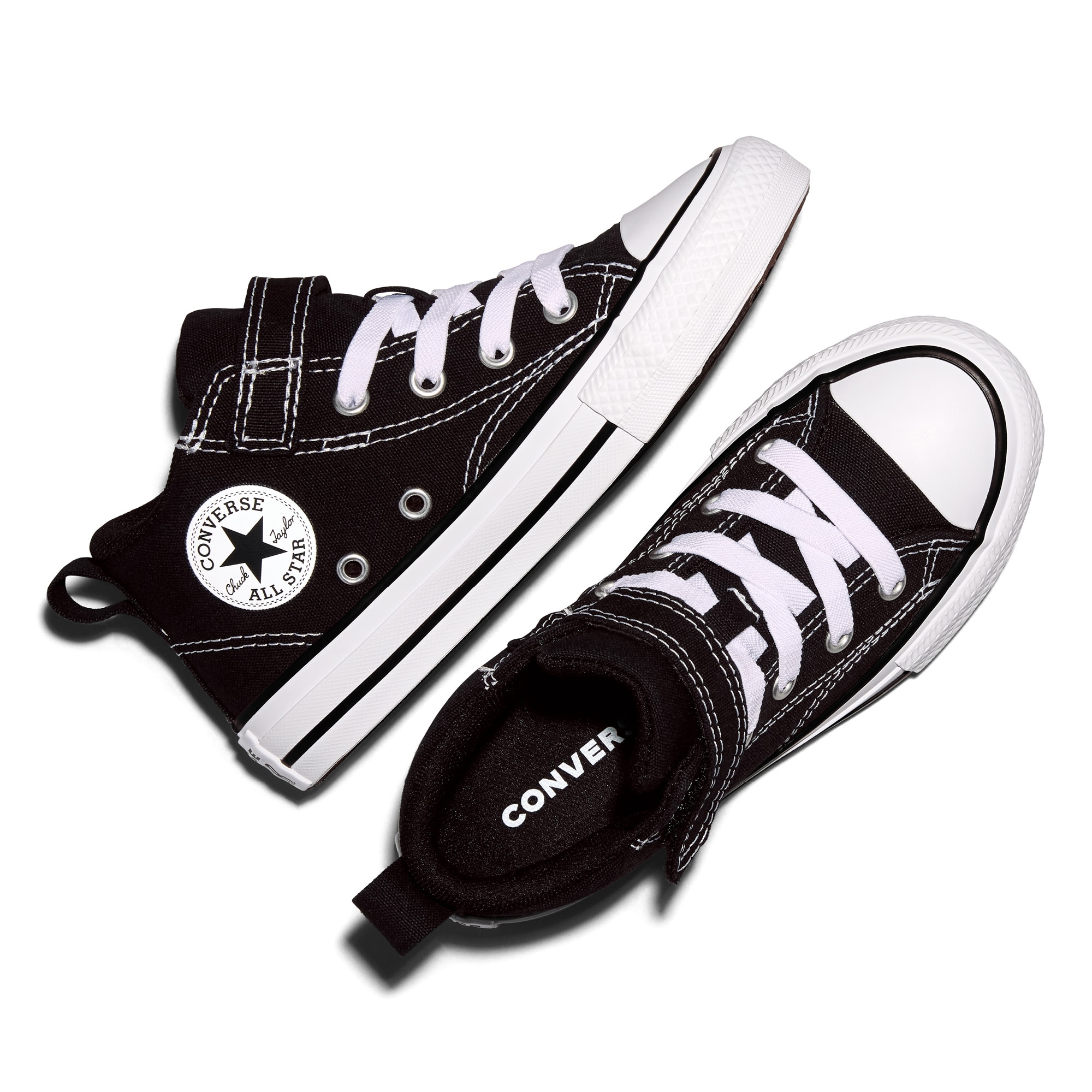 Zapatillas casual de niño Chuck Taylor All Star Malden Street Alta Lona Converse - Negro Negro-4