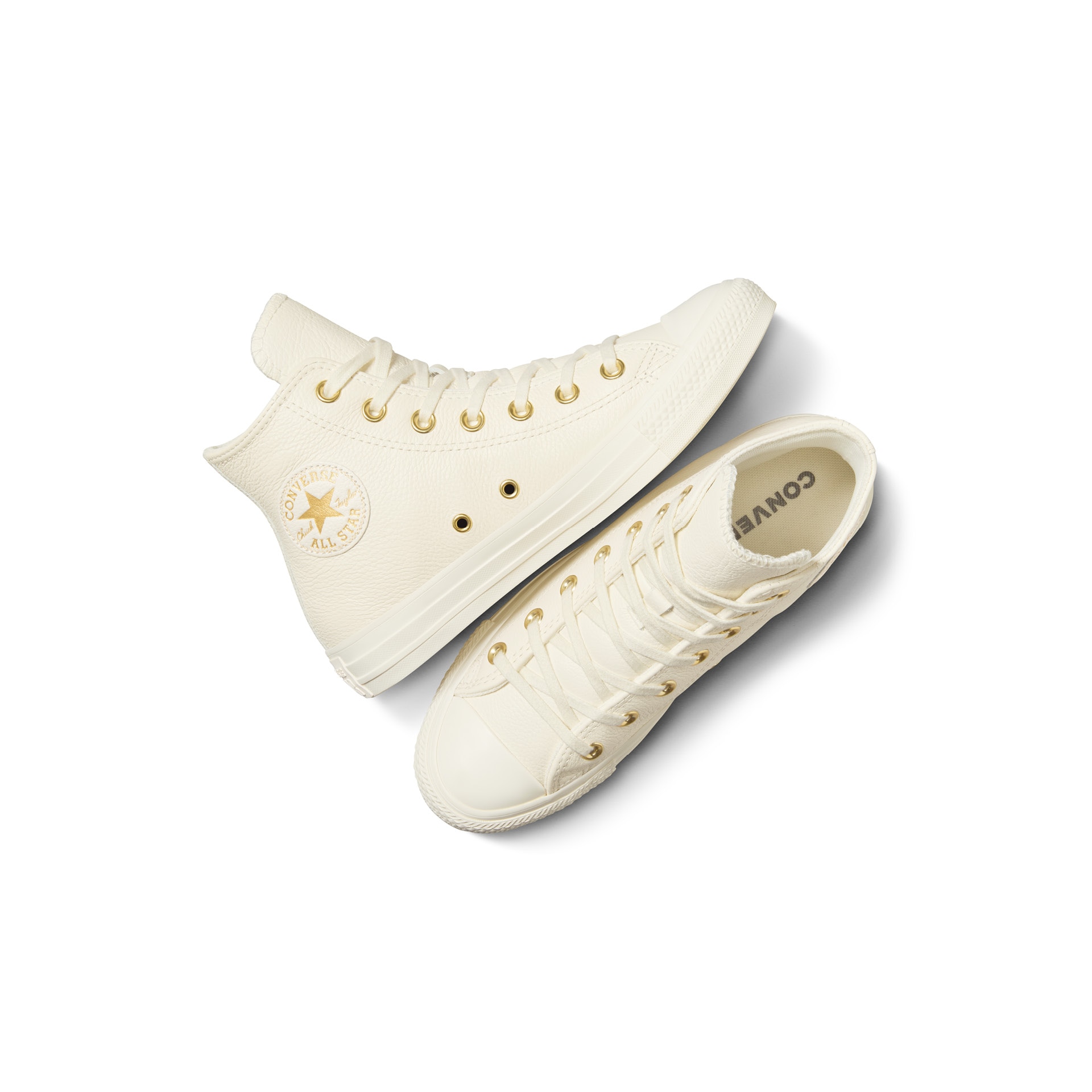 Zapatillas casual de mujer Chuck Taylor All Star Gold Mono Leather Converse - Marfil Marfil-2