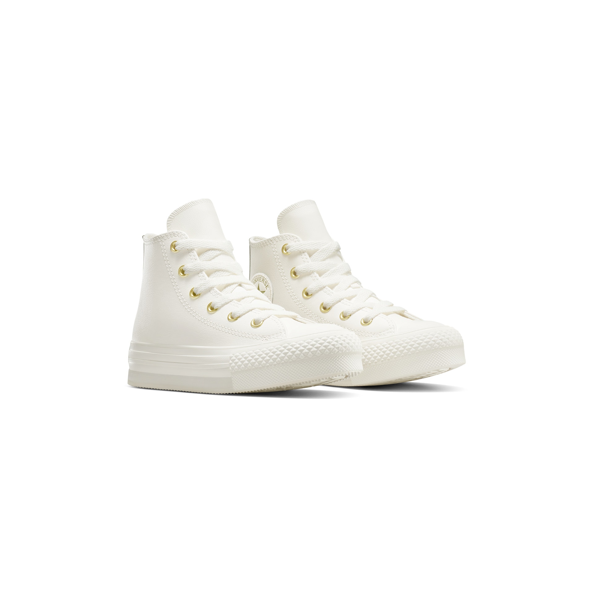 Zapatillas casual de niños Chuck Taylor All Star Eva Lift Gold Luxe Piel Converse - Blanco Blanco-3