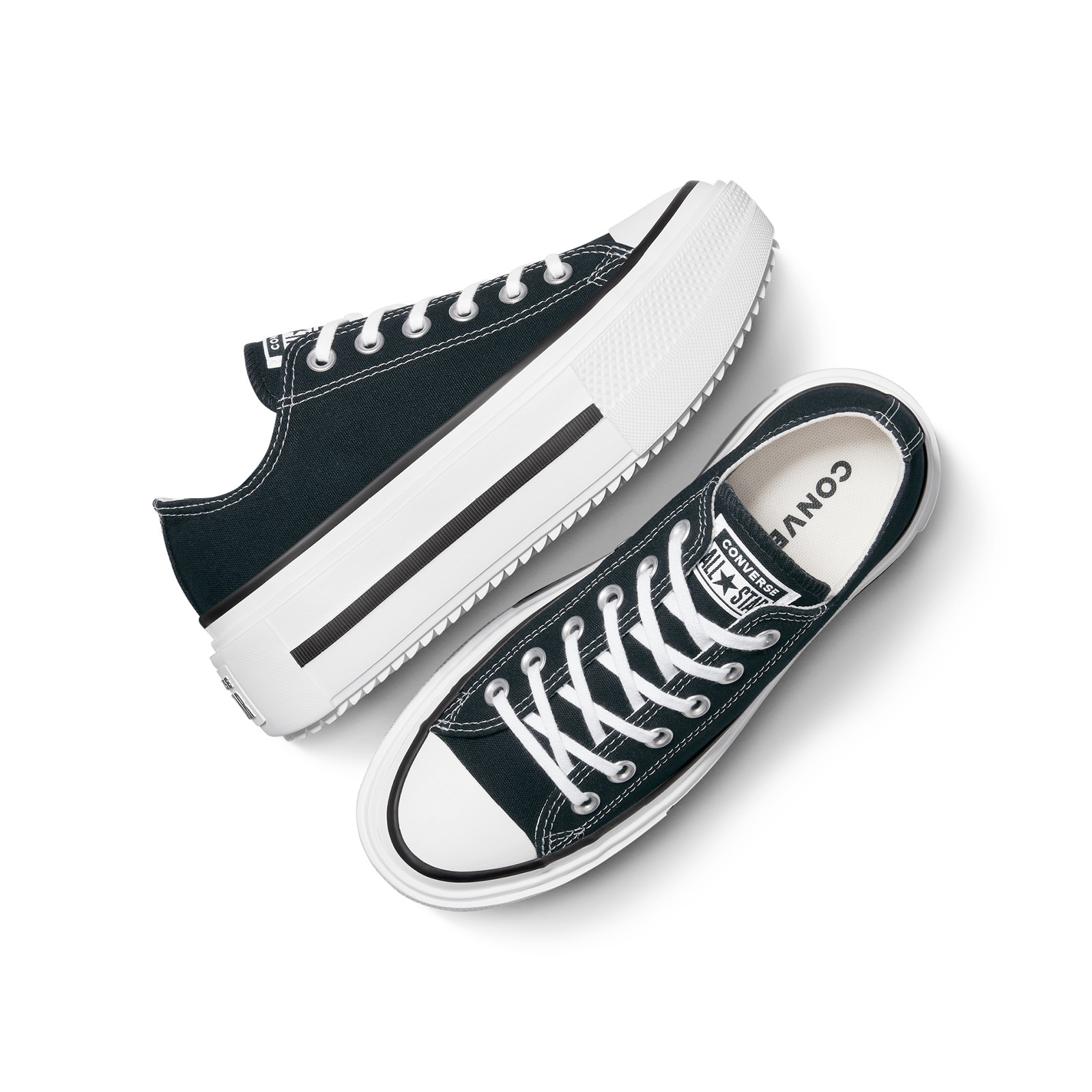 Zapatillas casual de mujer chuck taylor all star lift double stack Converse - Negro Negro-4