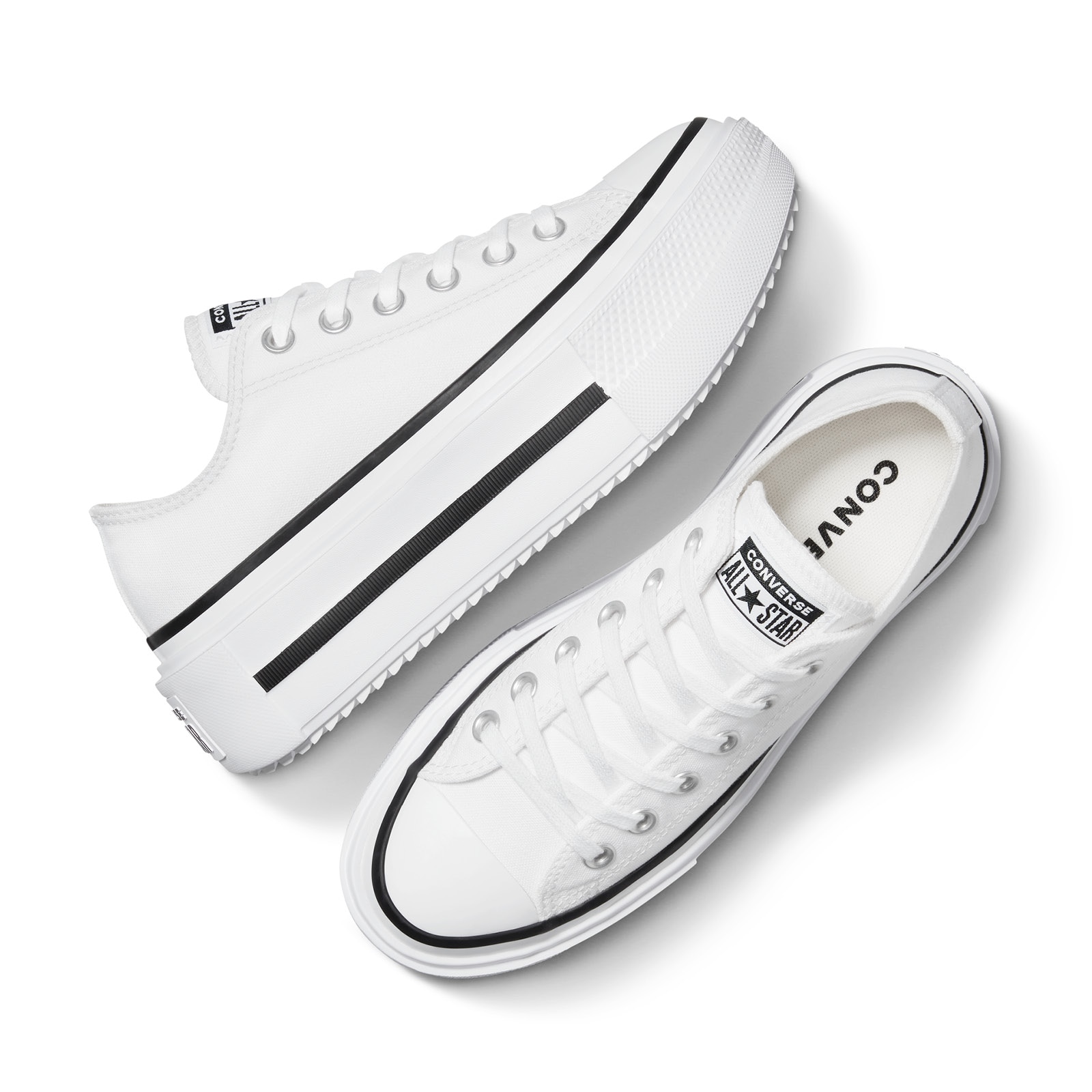 Zapatillas casual de mujer chuck taylor all star lift double stack Converse - Blanco Blanco-3