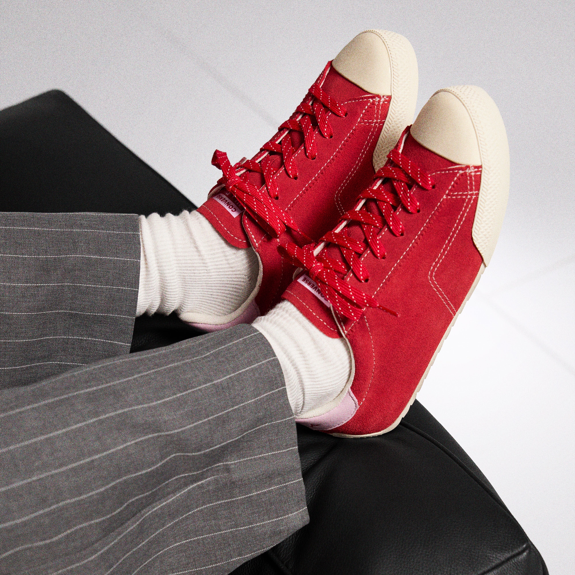 Zapatillas casual unisex Chuck Taylor Lo Seasonal Color Leather Converse - Rojo Rojo-3