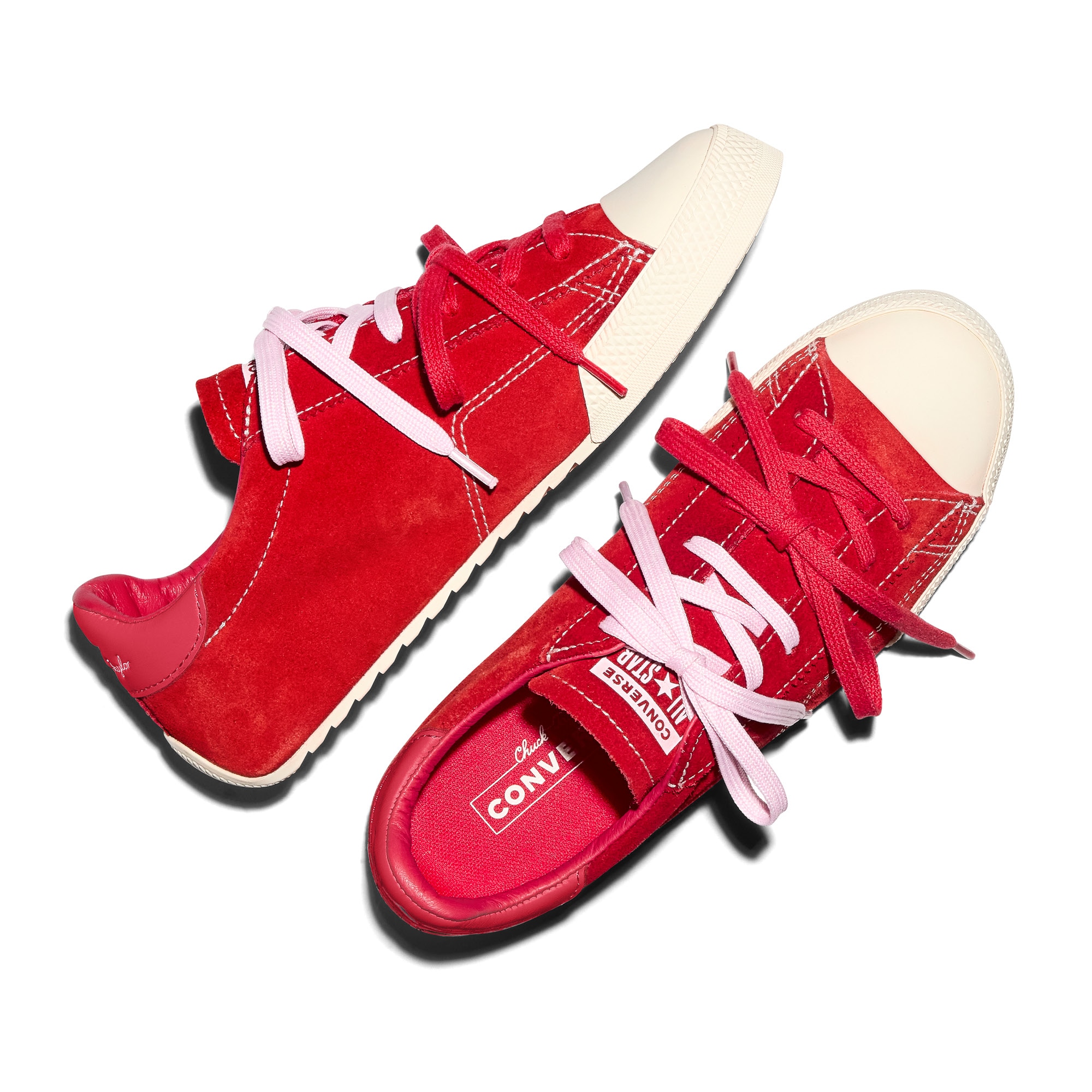 Zapatillas casual unisex Chuck Taylor Lo Seasonal Color Leather Converse - Rojo Rojo-5
