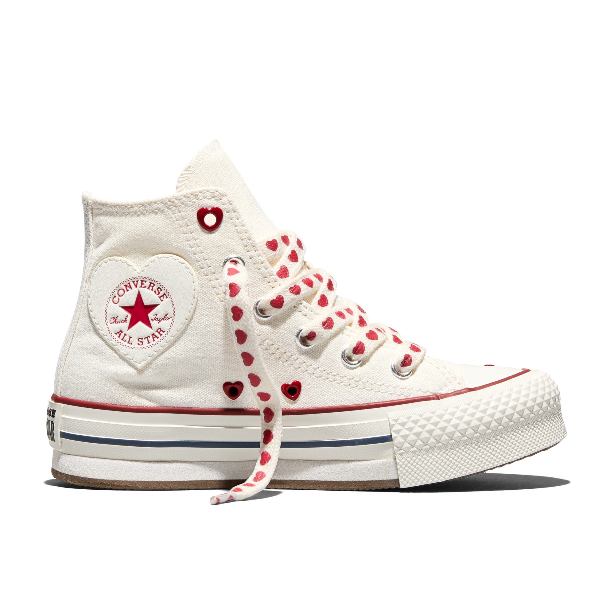 Zapatillas casual de niños Chuck Taylor All Star EVA Lift Valentines Day Converse - Blanco Blanco-1