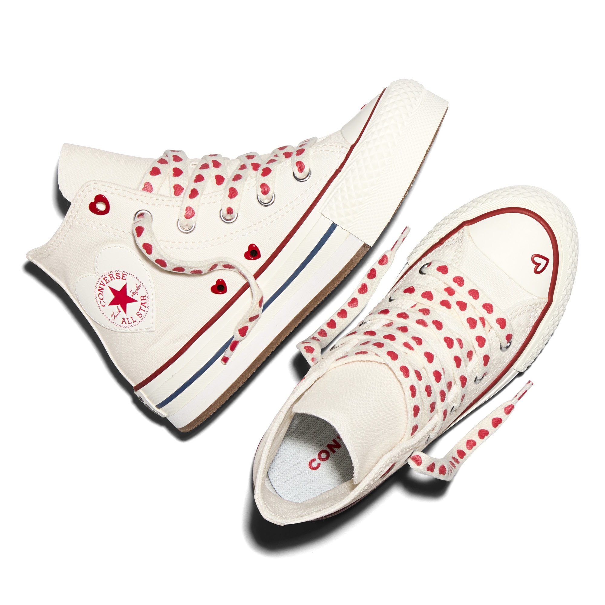 Zapatillas casual de niños Chuck Taylor All Star EVA Lift Valentines Day Converse - Blanco Blanco-2