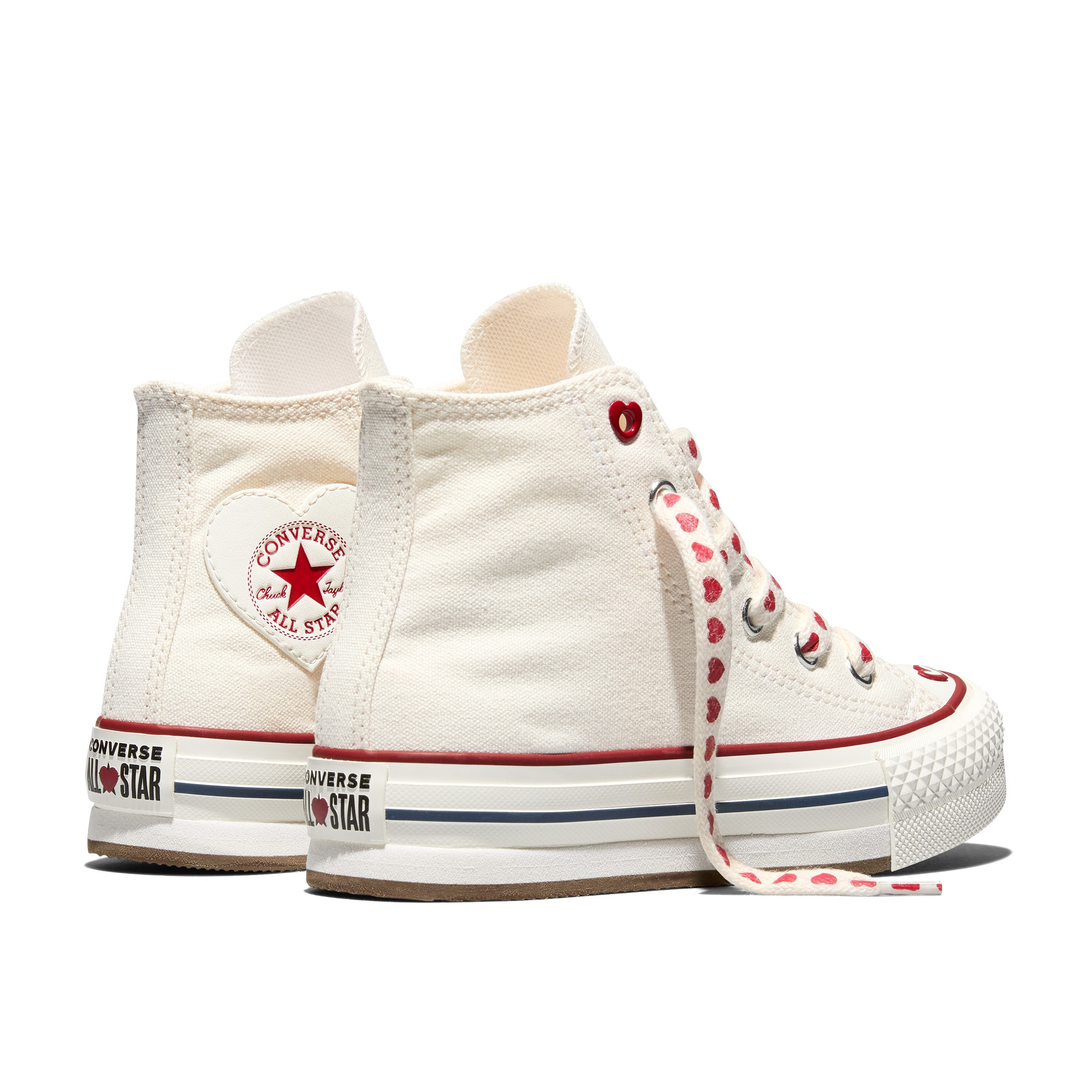 Zapatillas casual de niños Chuck Taylor All Star EVA Lift Valentines Day Converse - Blanco Blanco-4