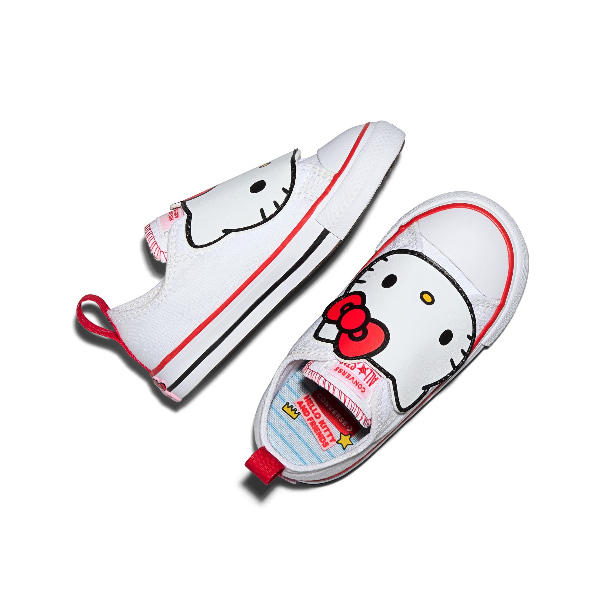 Imagen 4 de Zapatillas casual de bebés Chuck Taylor All Star 2V Hello Kitty Converse - Blanco Blanco