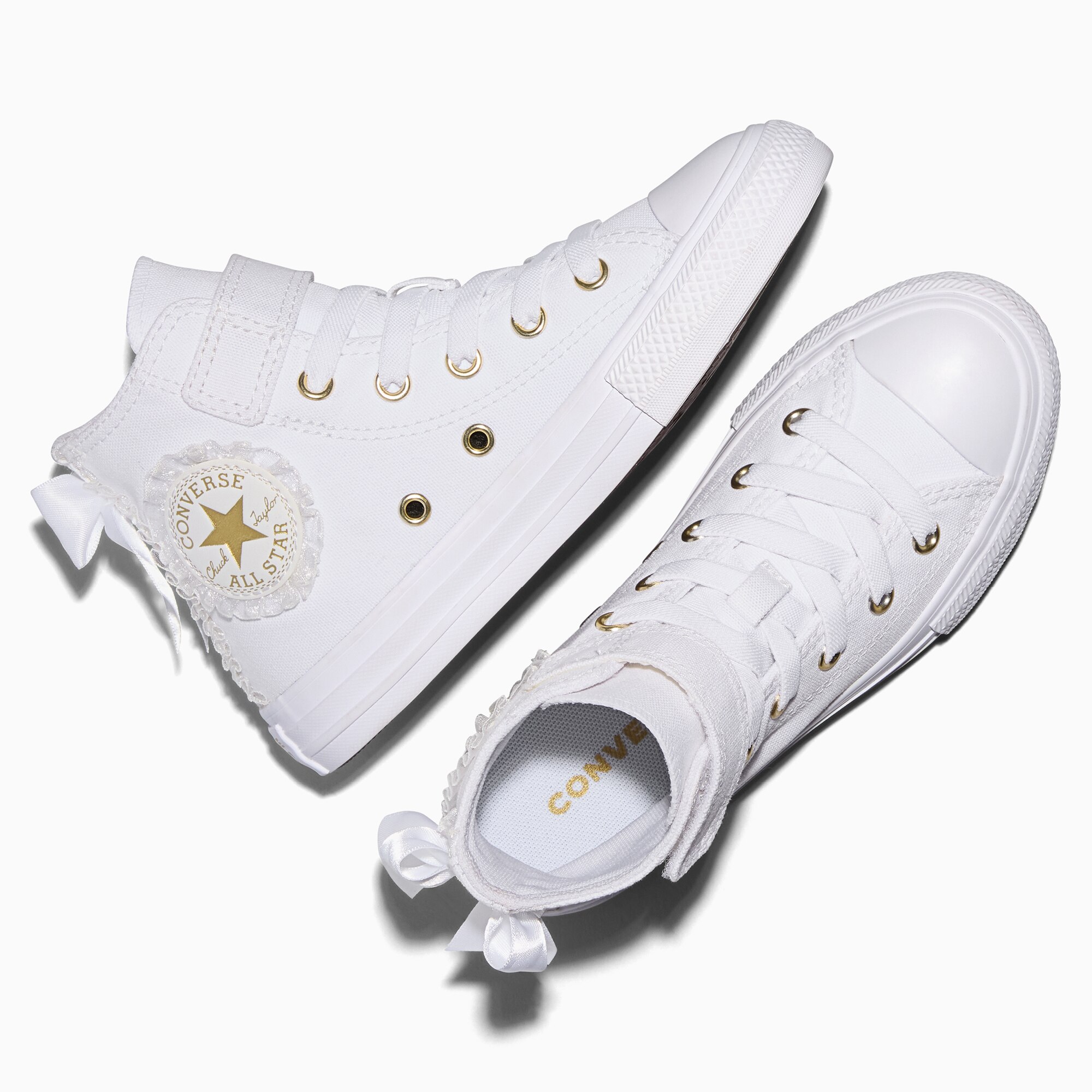 Zapatillas casual de niños Chuck Taylor All Star 1V Bow-Frill Converse - Blanco Blanco-3