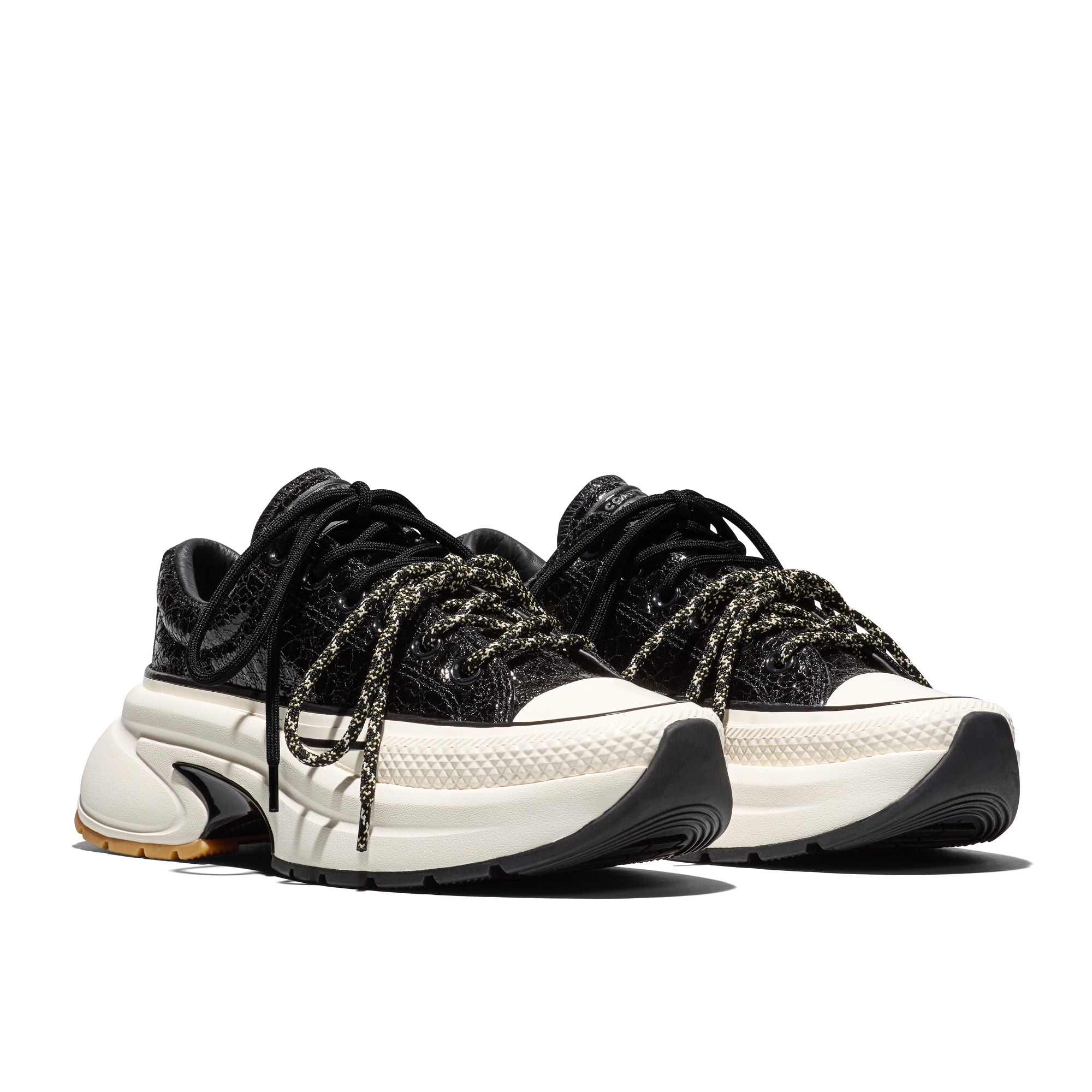 Zapatillas casual de mujer Run Star Crush Distressed Patent Converse - Negro Negro-5