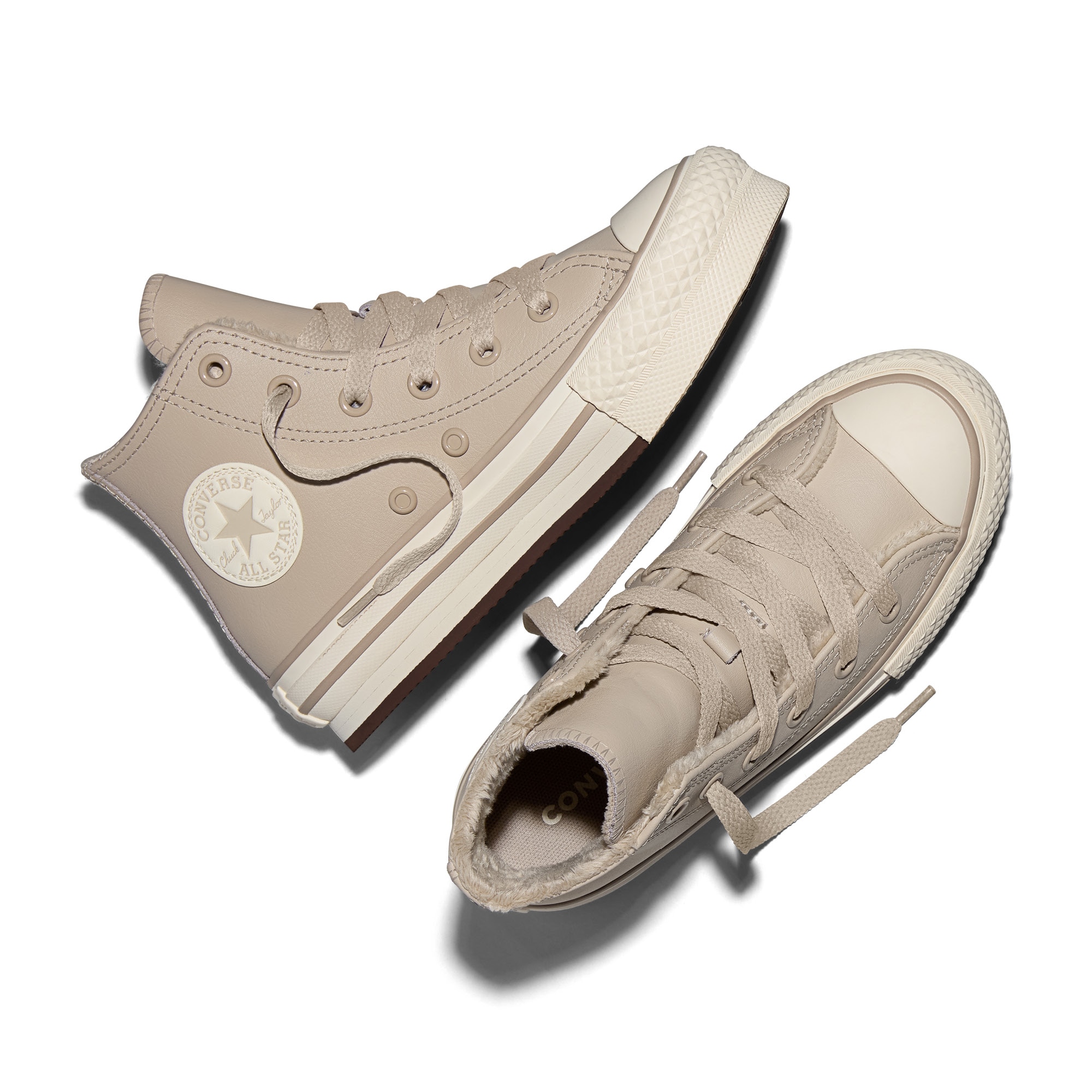 Zapatillas casual de niños CTAS EVA Lift Wheatherized Piel Converse - Beige Beige-5