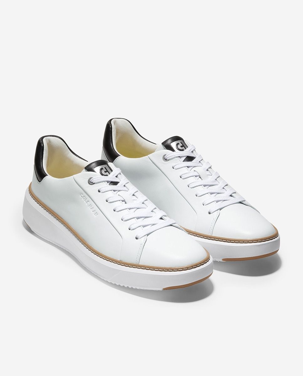 Zapatillas deportivas de hombre confeccionadas en cuero ligero - Cole Haan - Blanco Blanco-3