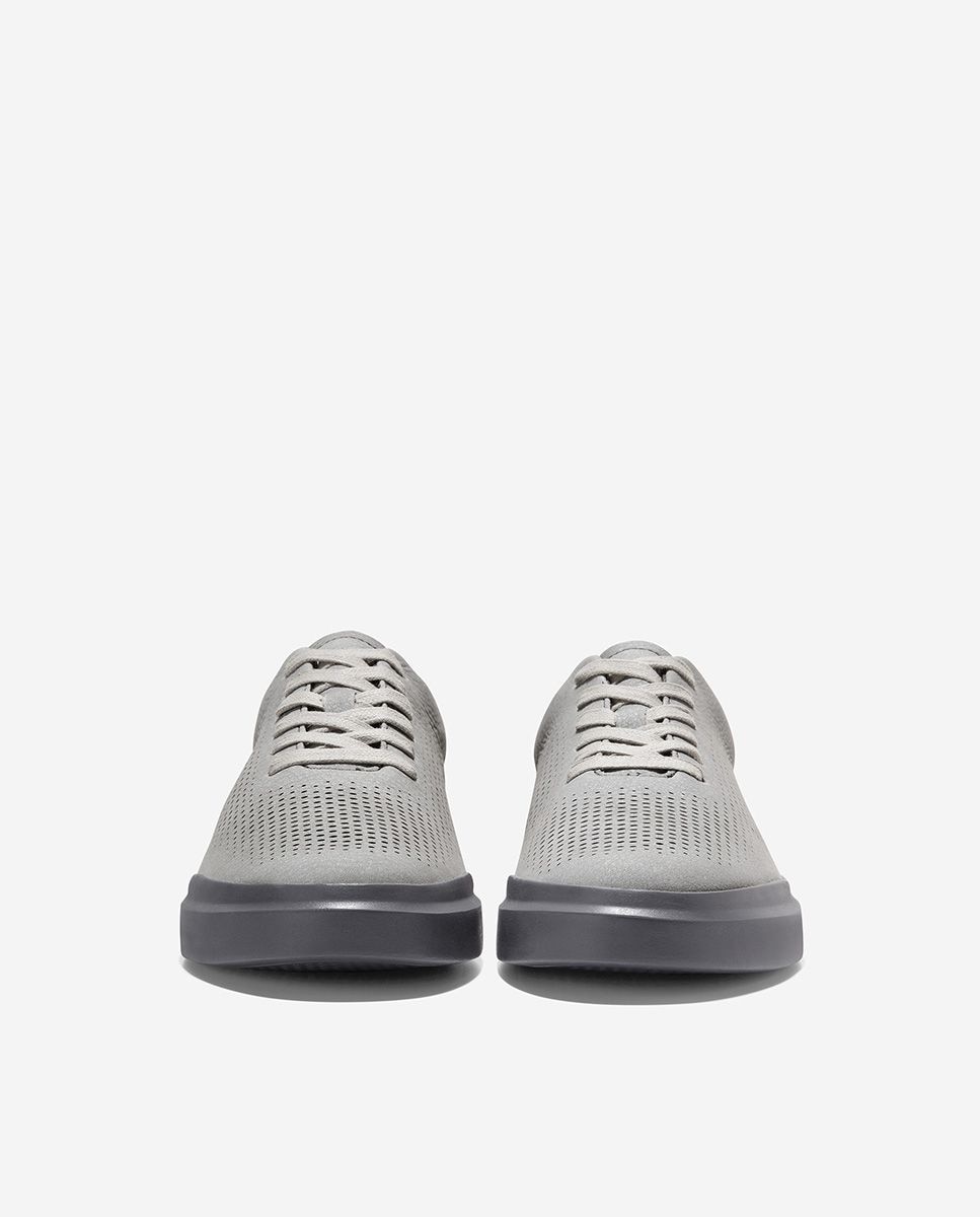 Zapatillas deportivas de hombre confeccionadas en nobuck perforado - Cole Haan - Gris claro Gris claro-3