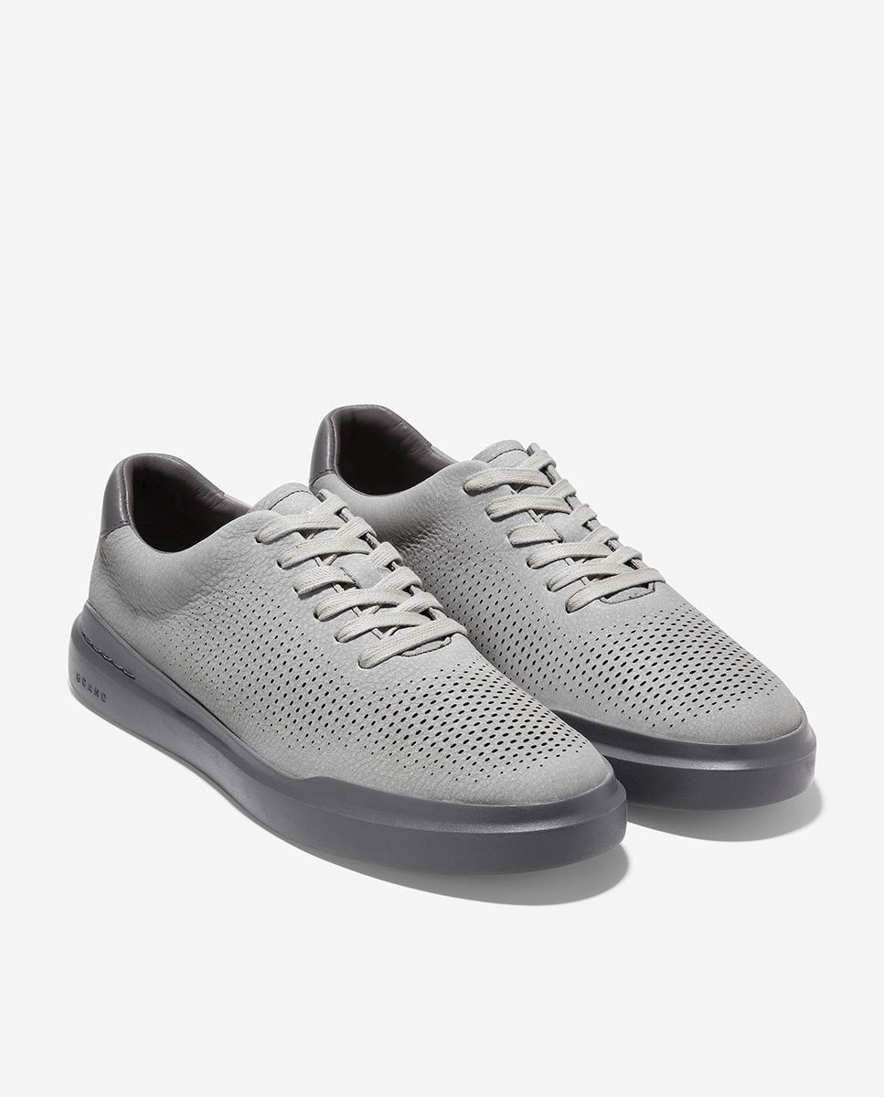 Zapatillas deportivas de hombre confeccionadas en nobuck perforado - Cole Haan - Gris claro Gris claro-4