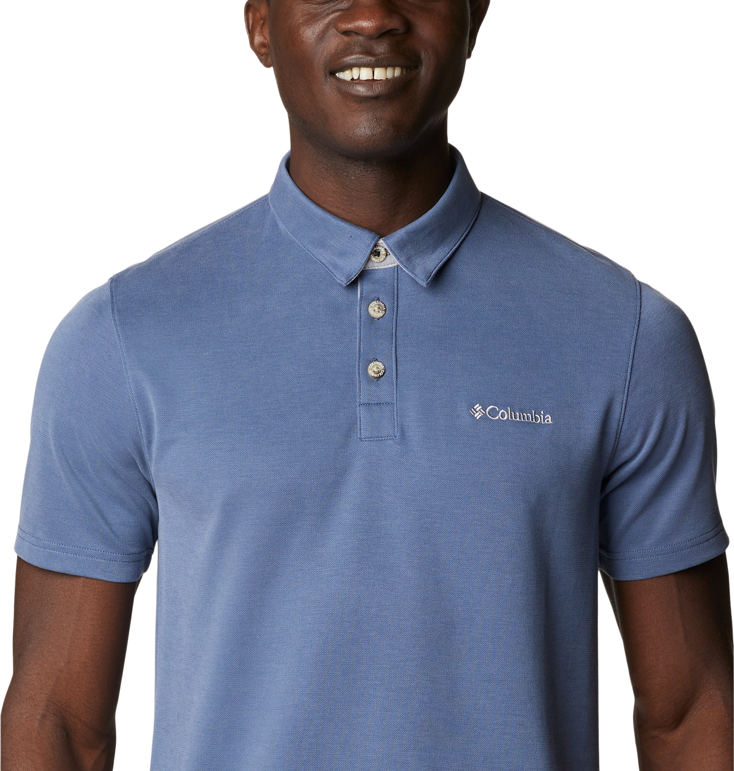 Polo de hombre Nelson Point™ Columbia - Azul fumé Azul fumé-3