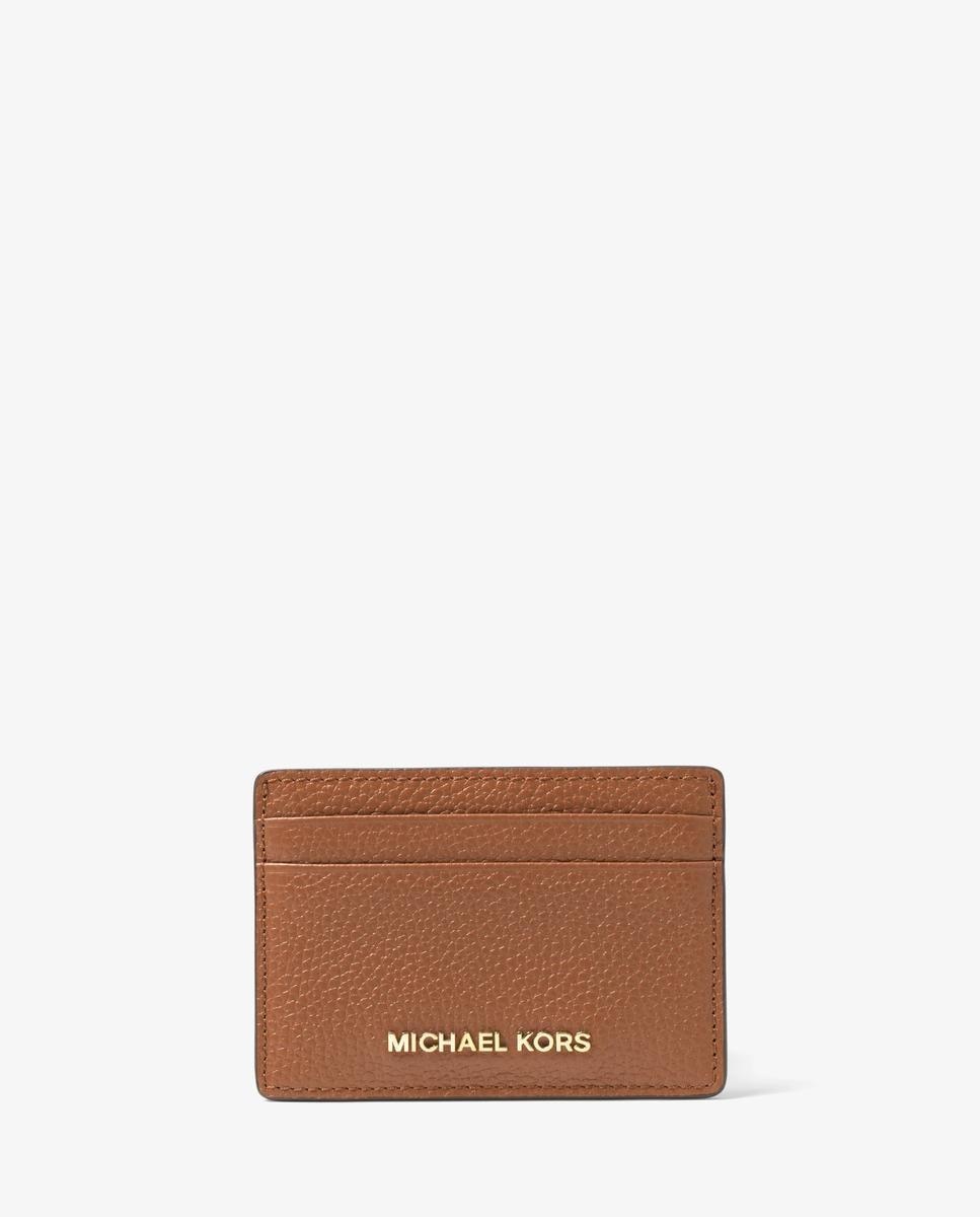 Imagen 1 de Tarjetero de piel granulada - Michael Michael Kors - Marrón Marrón
