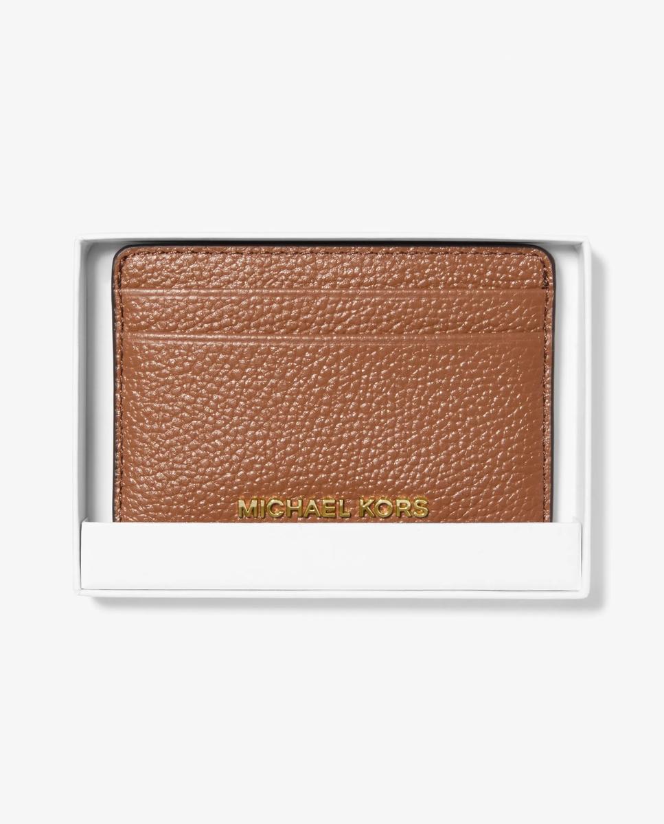 Imagen 2 de Tarjetero de piel granulada - Michael Michael Kors - Marrón Marrón