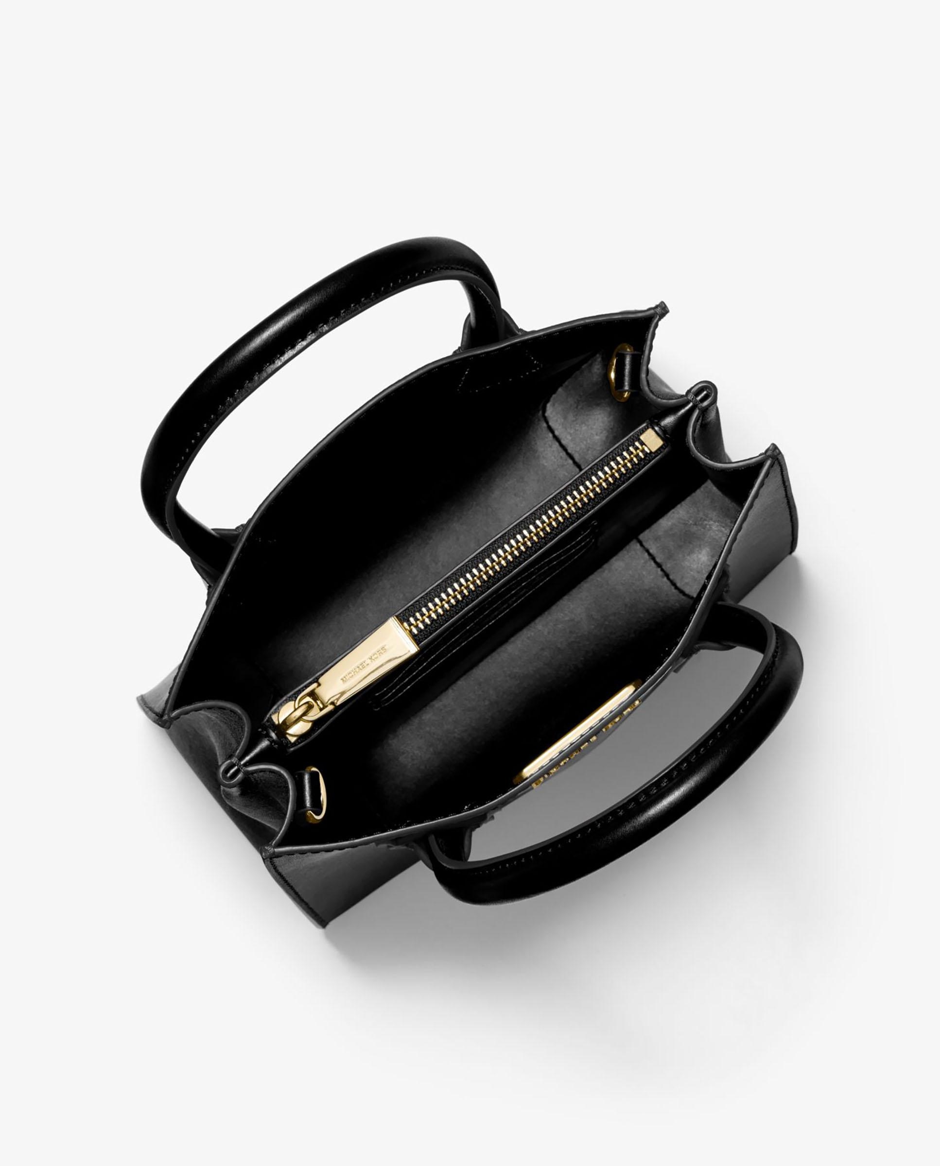 Bandolera de mujer Mercer mediana de piel granulada - Michael Michael Kors - Negro Negro-3
