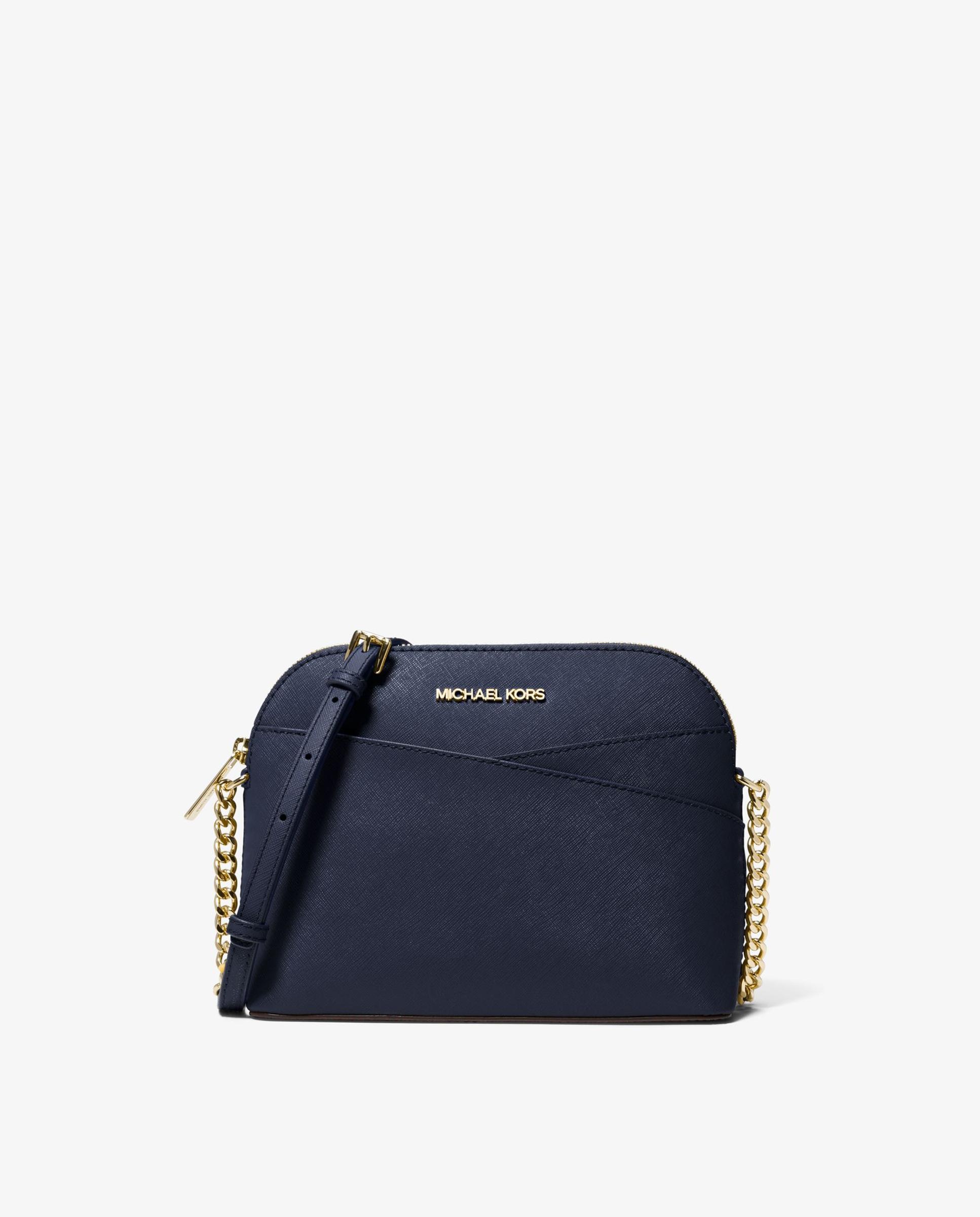 Bandolera de mujer Jet Set Travel mediana de piel - Michael Michael Kors - Azul marino Azul marino-1